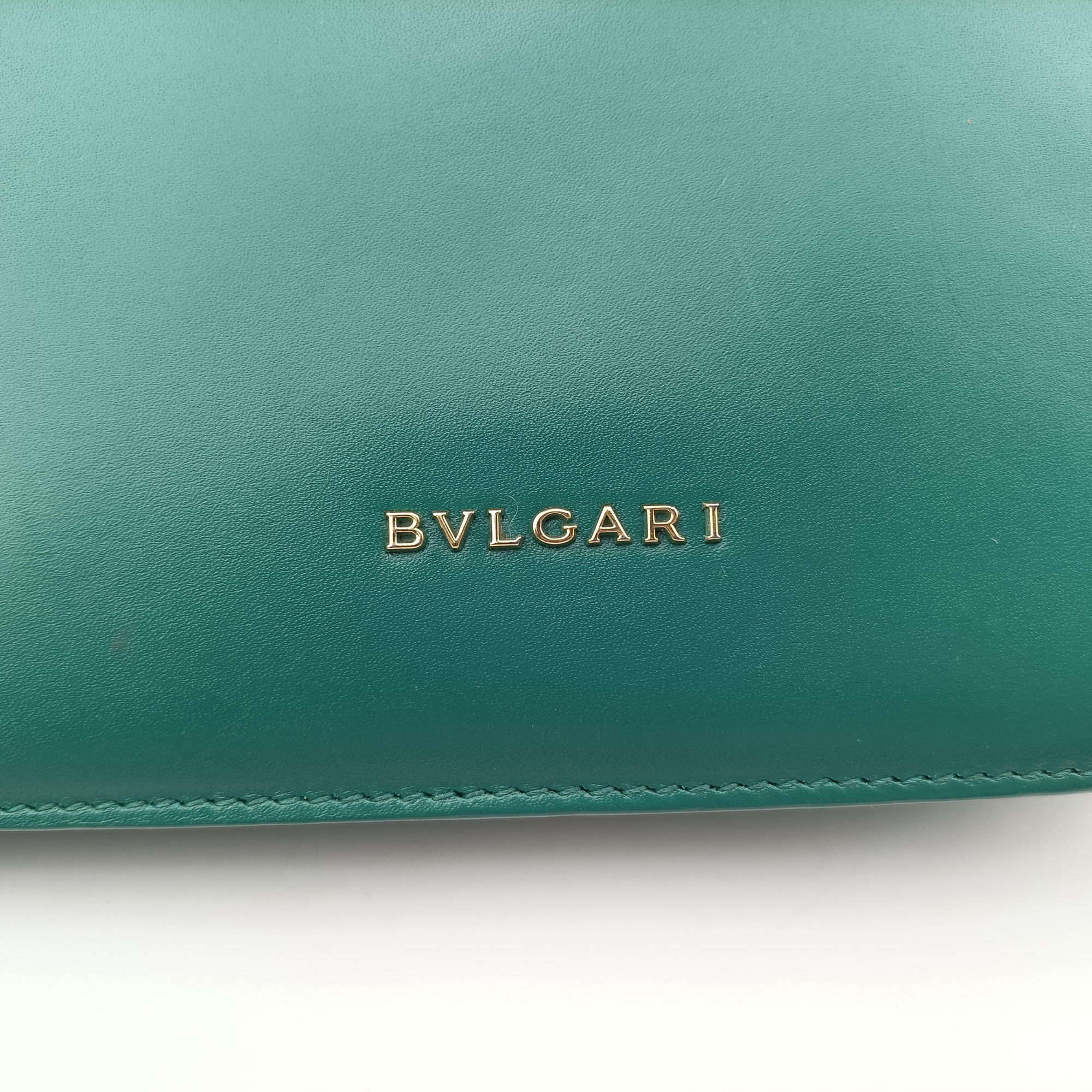 Secondhand Bvlgari Serpenti Green Galuchat Skin×Leather  shoulderbag | stylenewstar