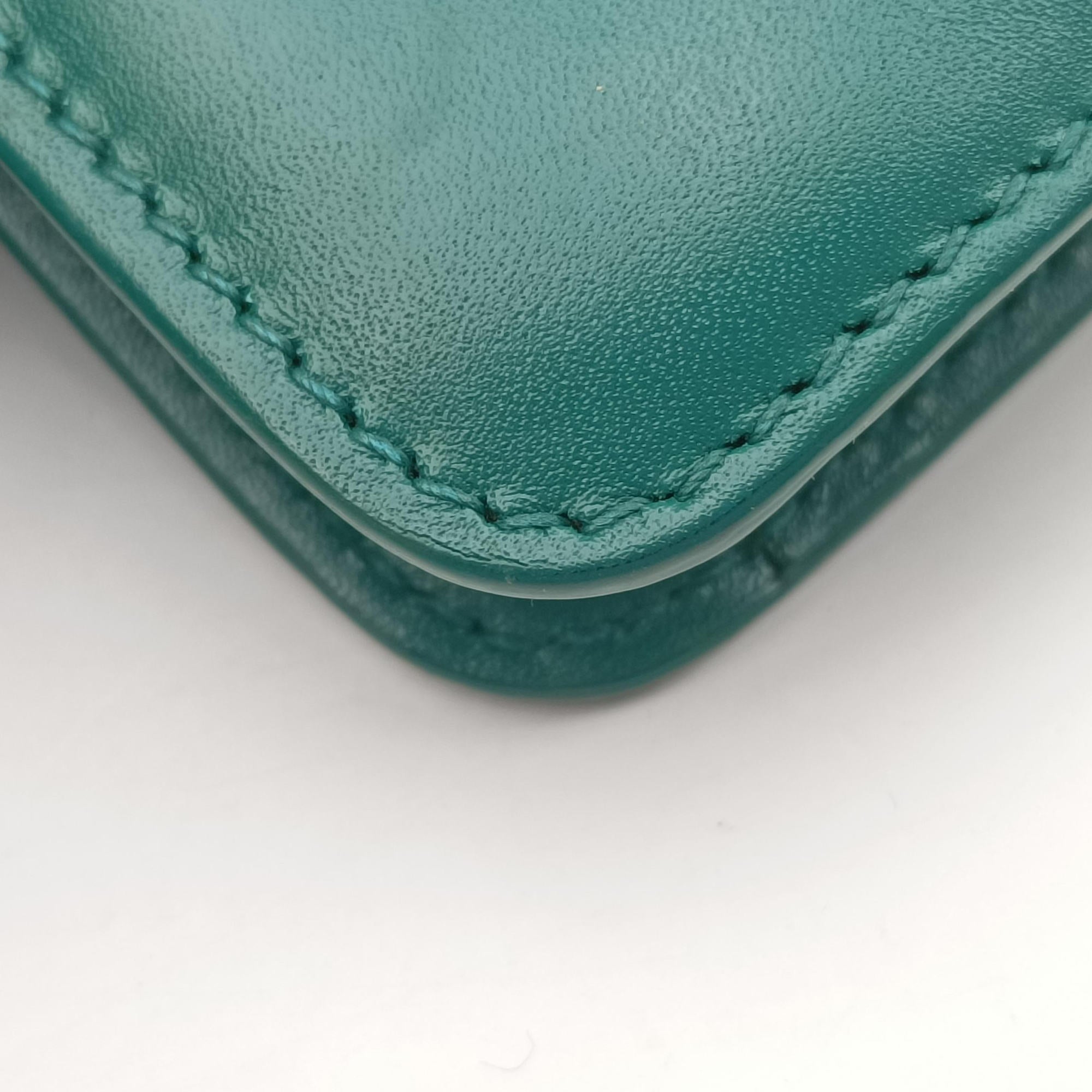 Secondhand Bvlgari Serpenti Green Galuchat Skin×Leather  shoulderbag | stylenewstar