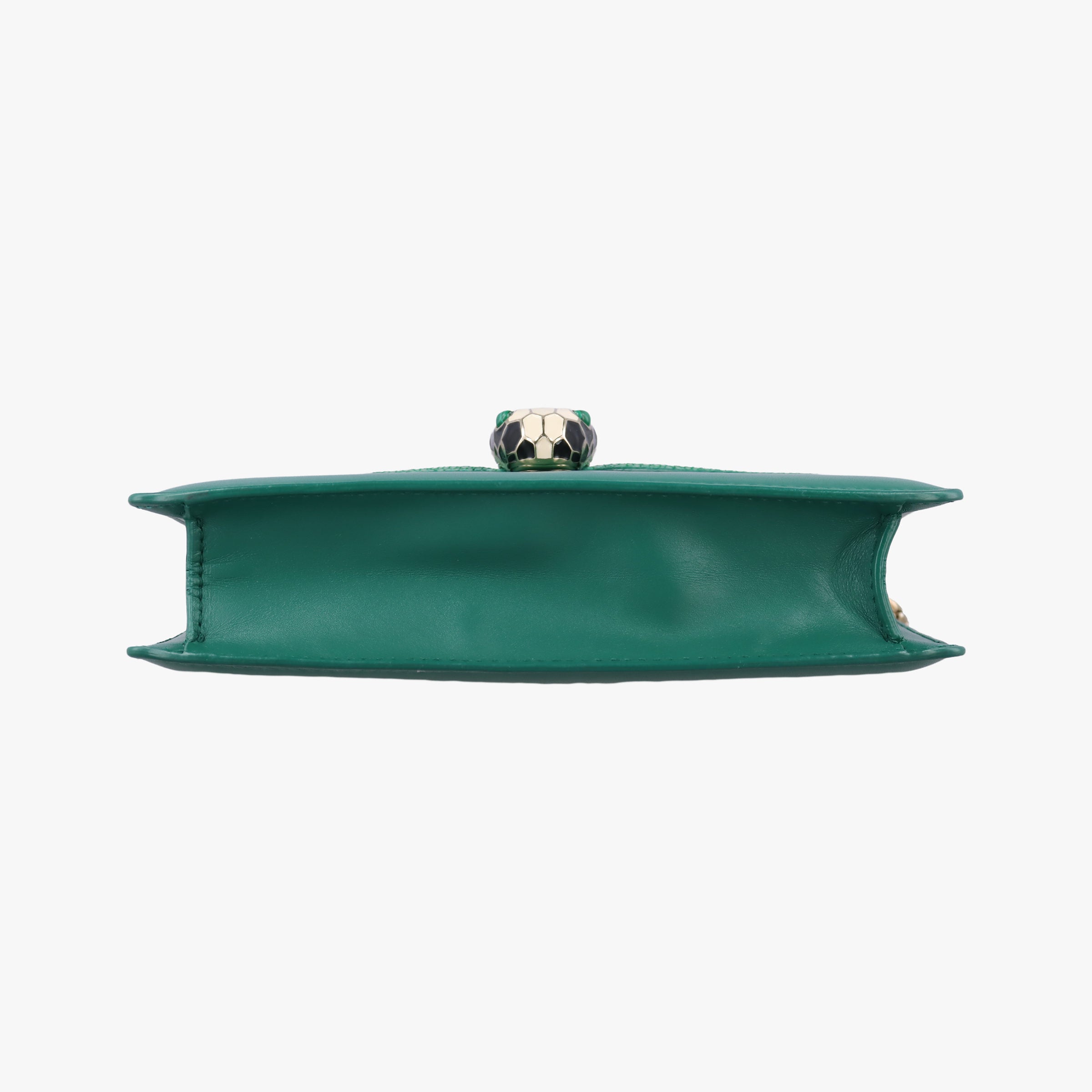 Secondhand Bvlgari Serpenti Green Galuchat Skin×Leather  shoulderbag | stylenewstar