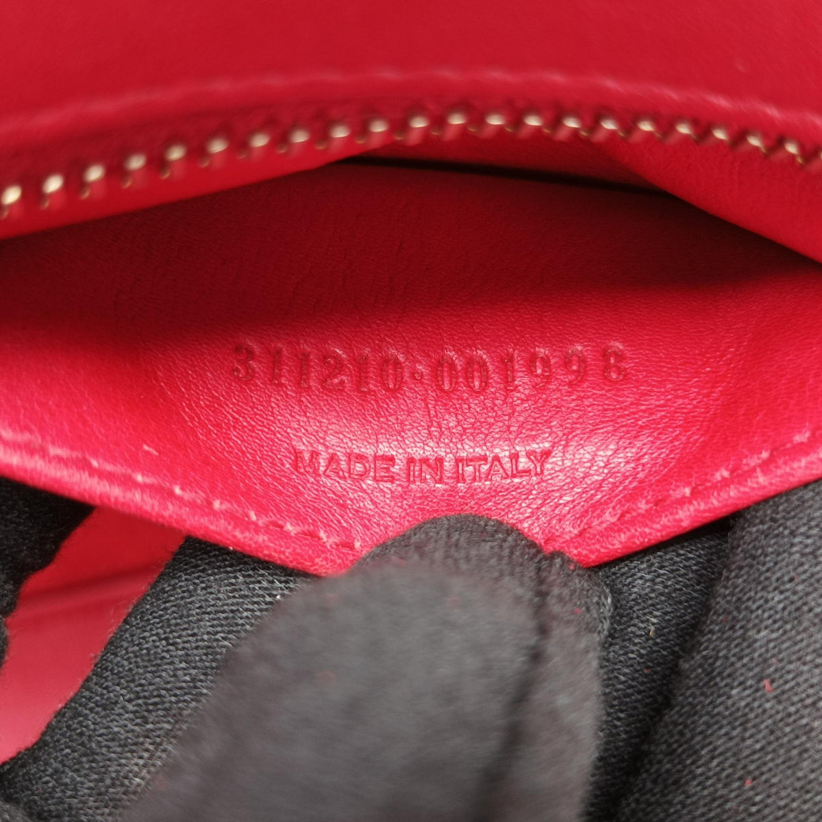 Pre-owned Yves Saint Laurent Y Ligne Petit Cabas Red Leather 311210 shoulderbag | stylenewstar