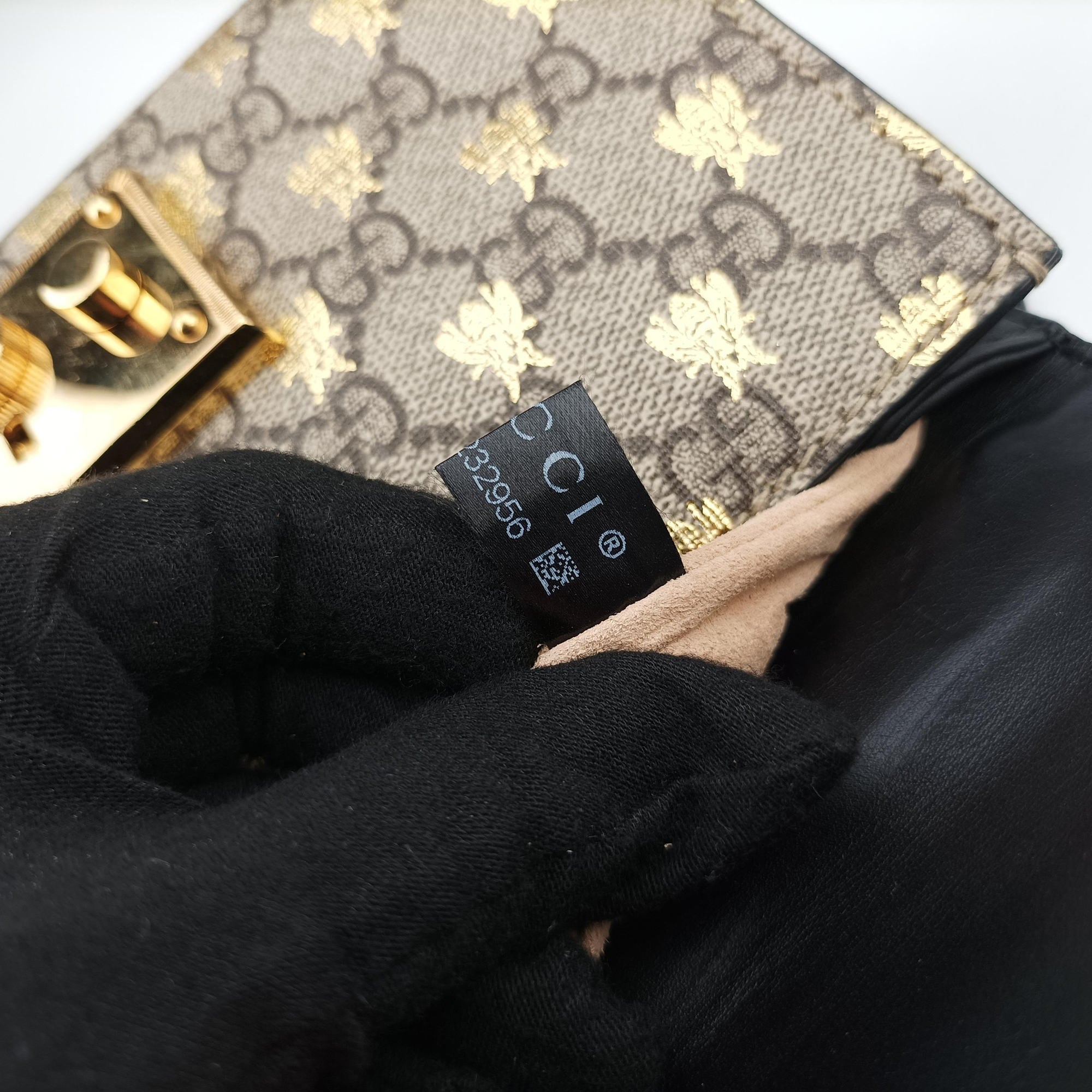 Pre-owned Gucci Padlock Brown PVC coated canvas×leather 409487 shoulderbag | stylenewstar