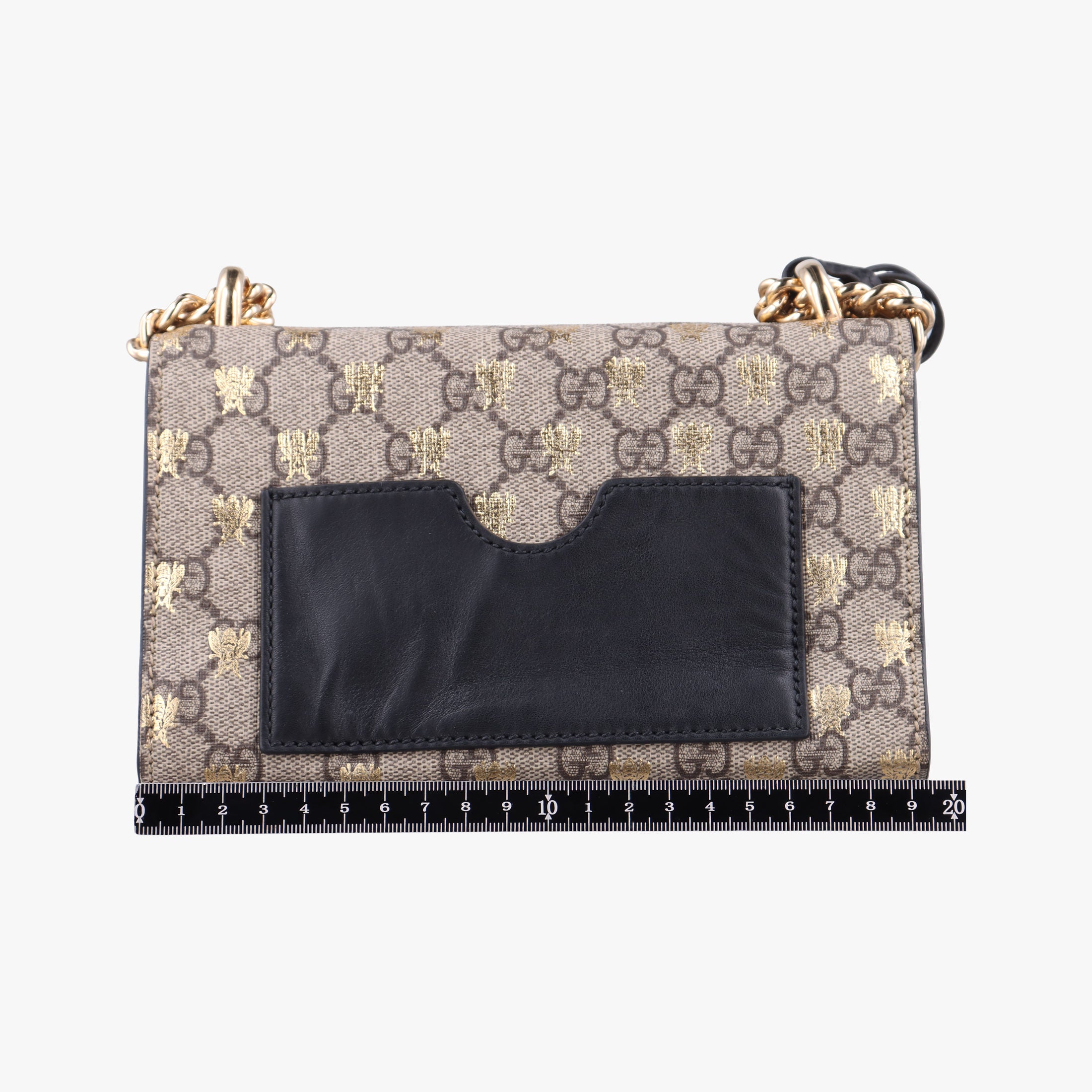Pre-owned Gucci Padlock Brown PVC coated canvas×leather 409487 shoulderbag | stylenewstar