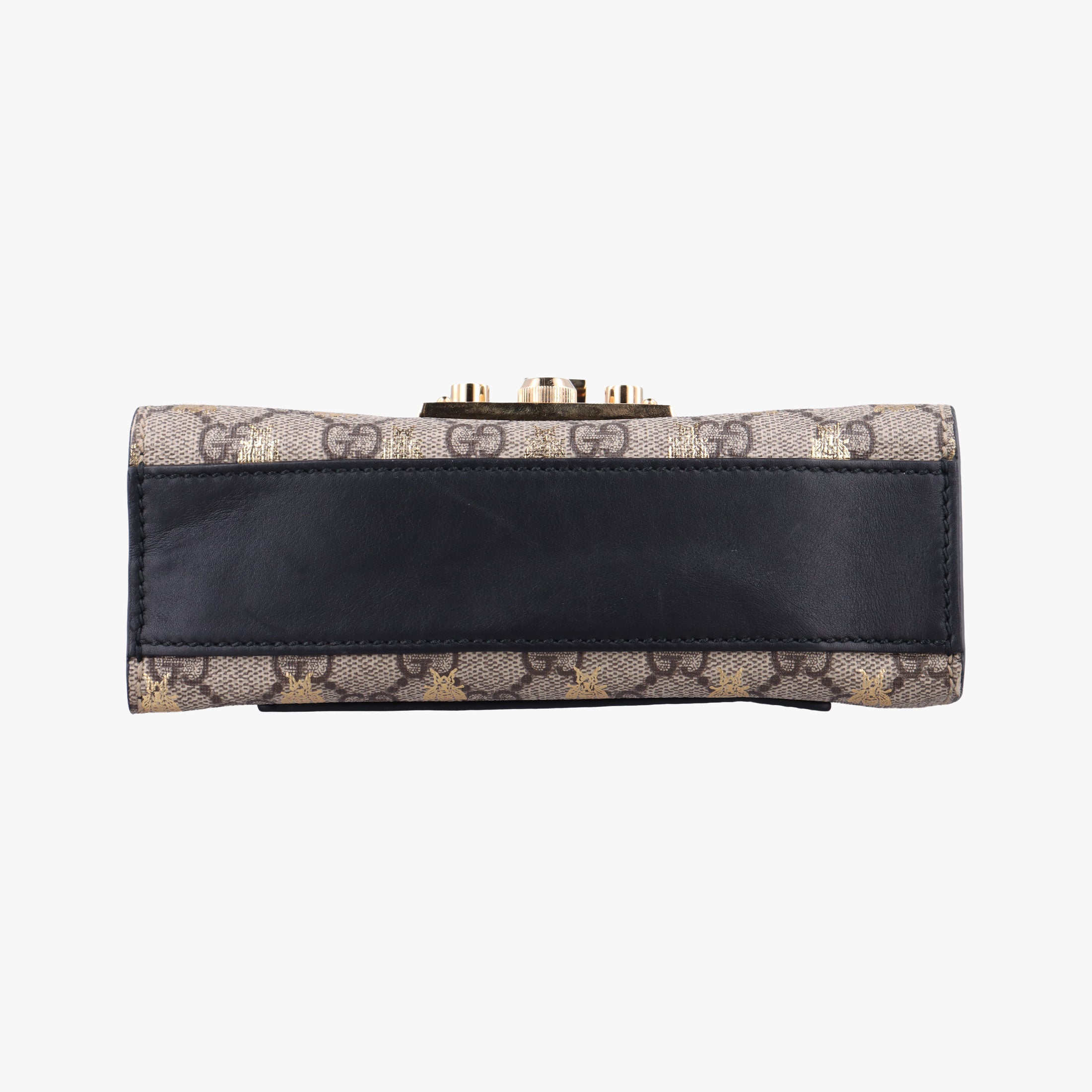 Pre-owned Gucci Padlock Brown PVC coated canvas×leather 409487 shoulderbag | stylenewstar