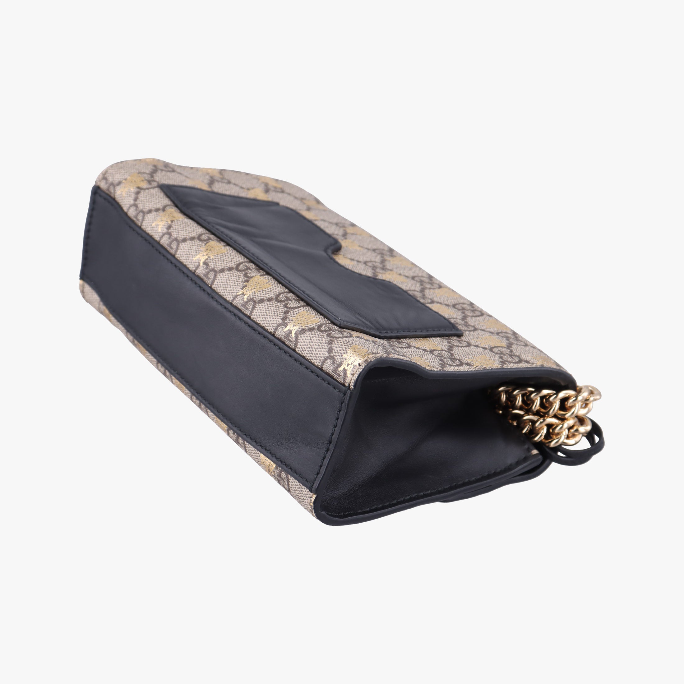 Pre-owned Gucci Padlock Brown PVC coated canvas×leather 409487 shoulderbag | stylenewstar