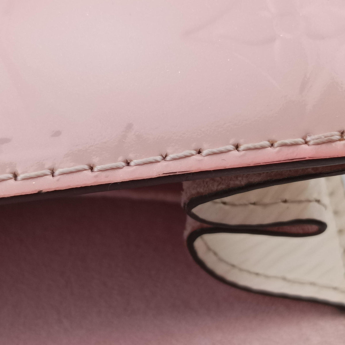 Pre-owned Louis Vuitton Spring Street PM pink Vernis M90468 shoulderbag | stylenewstar