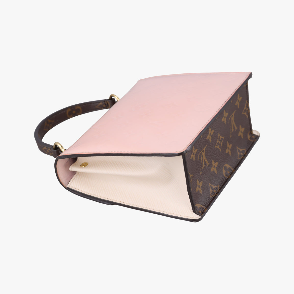 Pre-owned Louis Vuitton Spring Street PM pink Vernis M90468 shoulderbag | stylenewstar