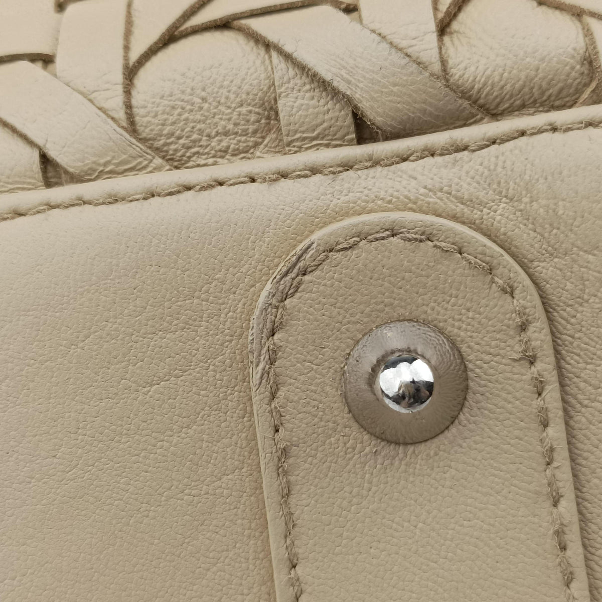 Secondhand Christian Dior Lady Dior Avenue Tote Beige lambskin  handbag | stylenewstar