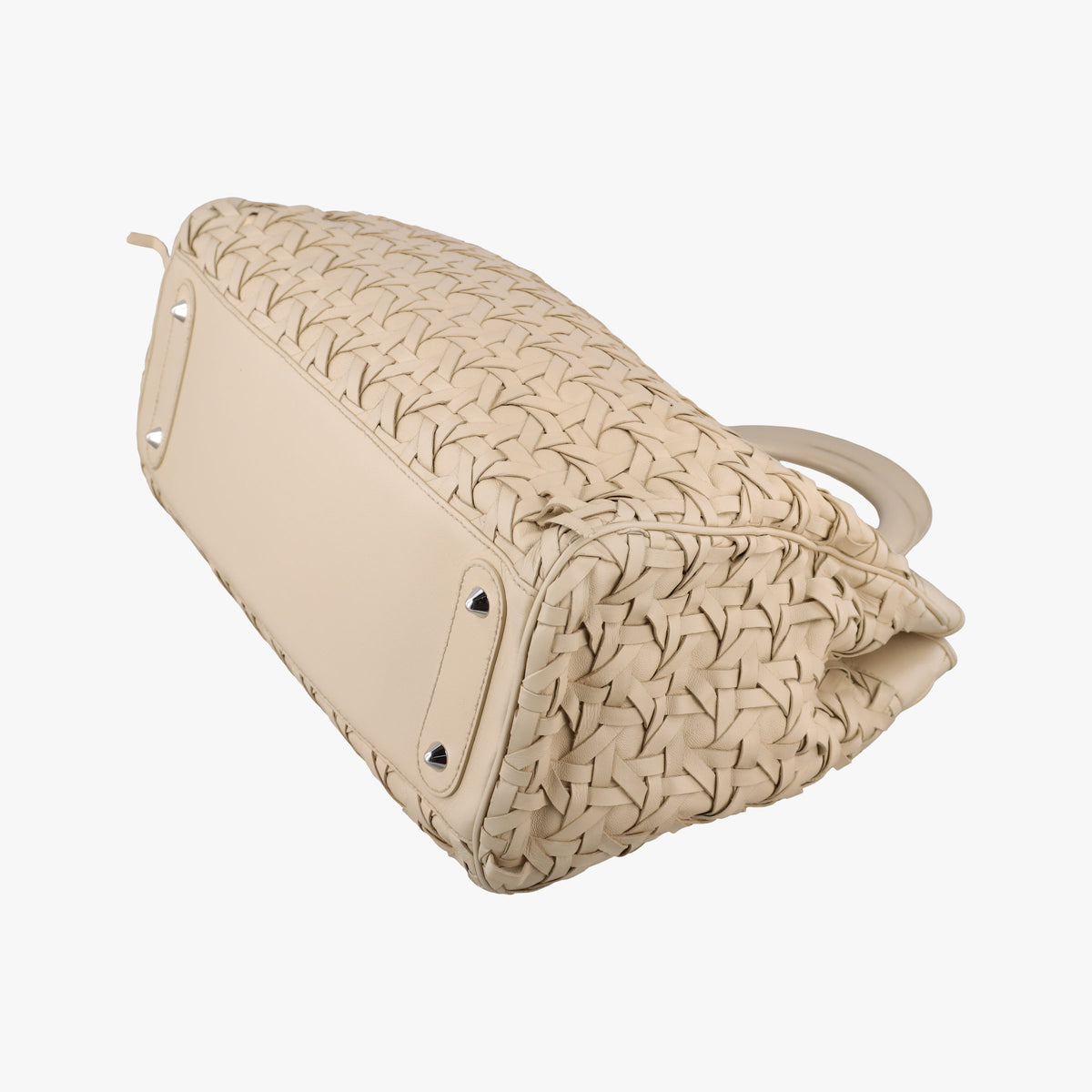 Secondhand Christian Dior Lady Dior Avenue Tote Beige lambskin  handbag | stylenewstar