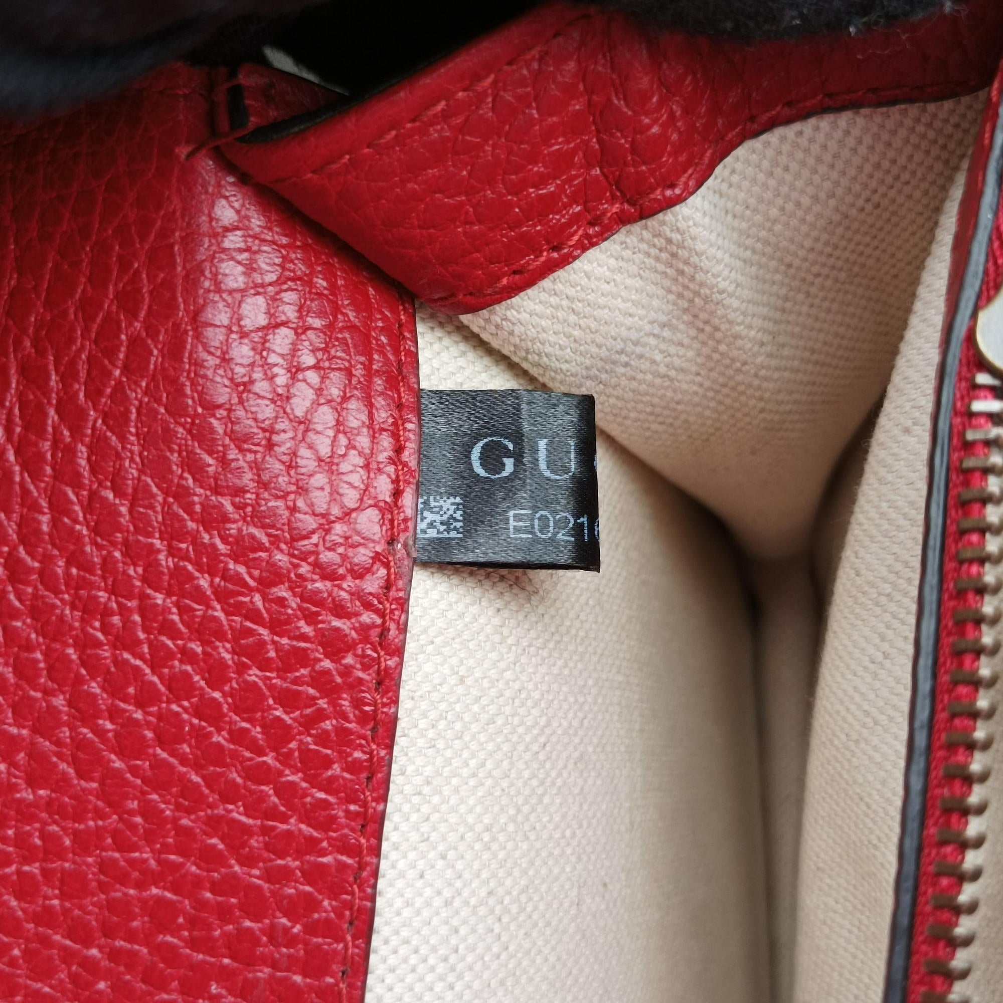Pre-owned Gucci Dionysus Red Leather 400249 shoulderbag | stylenewstar
