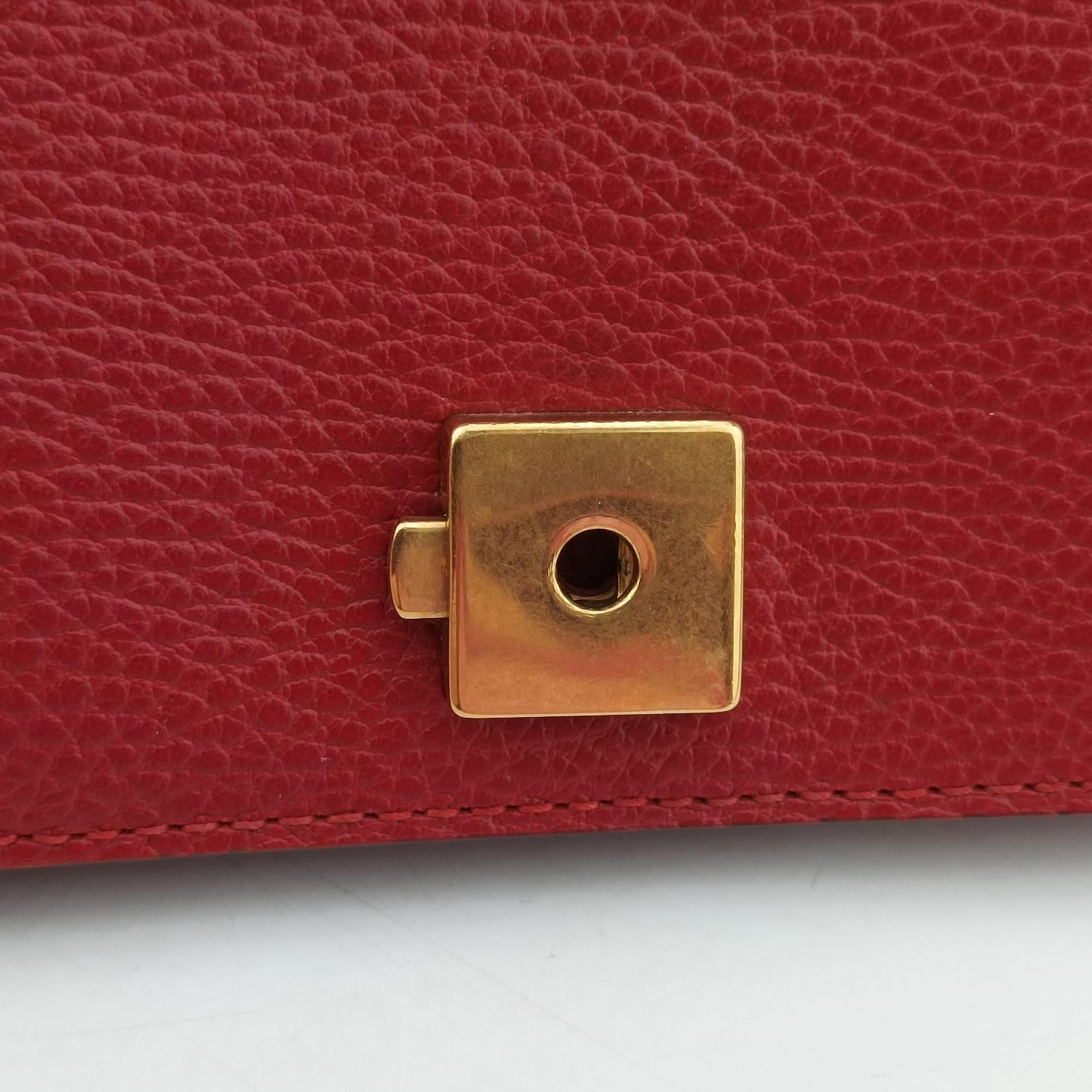 Pre-owned Gucci Dionysus Red Leather 400249 shoulderbag | stylenewstar