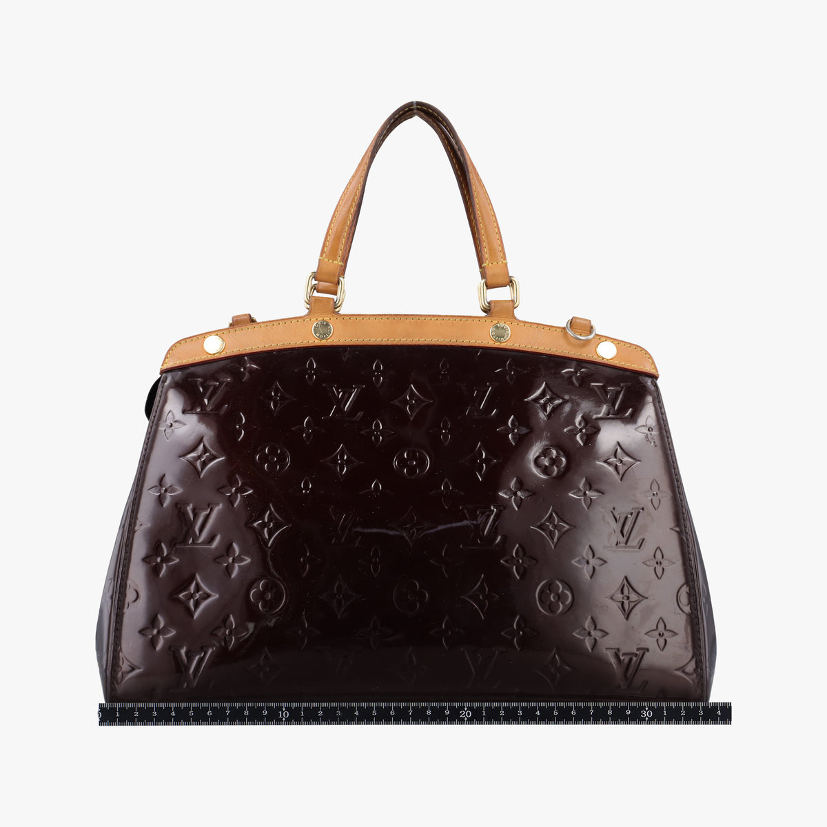 Pre-owned Louis Vuitton Brea MM Amarante Vernis M91619 handbag | stylenewstar