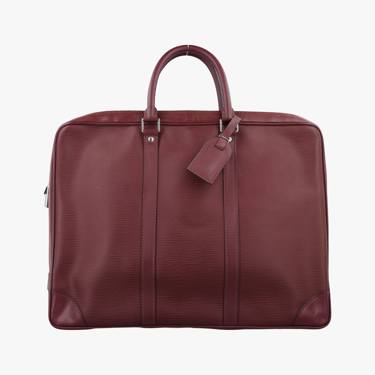 Pre-owned Louis Vuitton Porto Document Voyage Bordeaux Epi M41141 handbag | stylenewstar