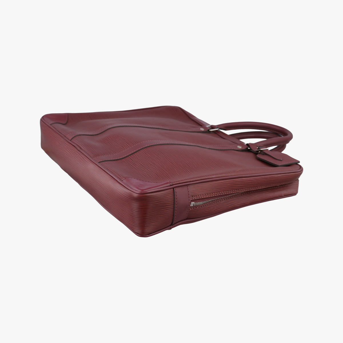 Pre-owned Louis Vuitton Porto Document Voyage Bordeaux Epi M41141 handbag | stylenewstar
