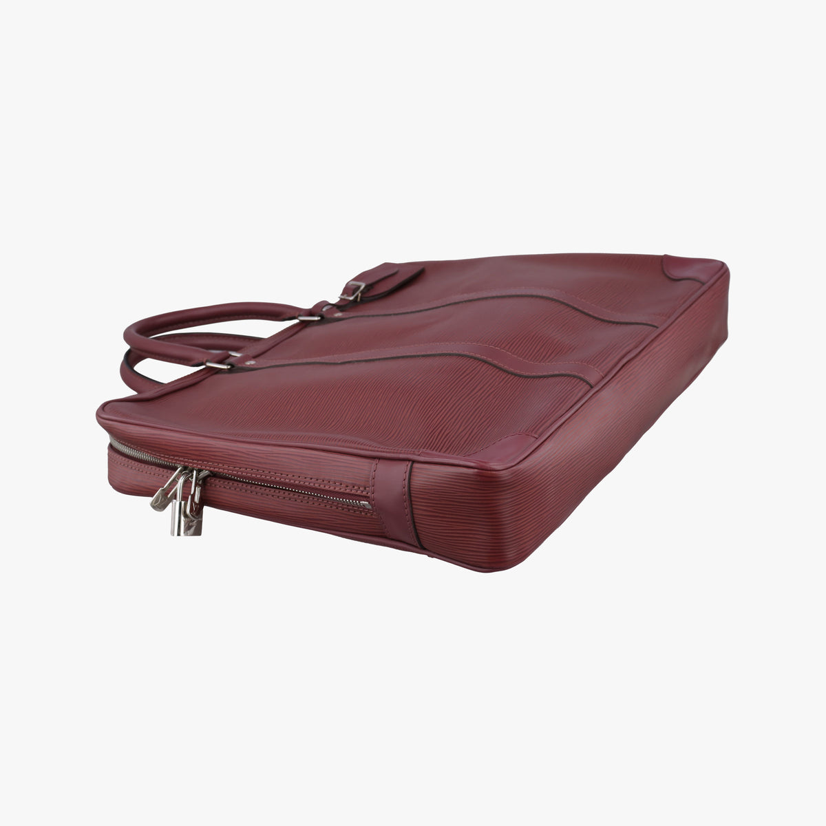 Pre-owned Louis Vuitton Porto Document Voyage Bordeaux Epi M41141 handbag | stylenewstar