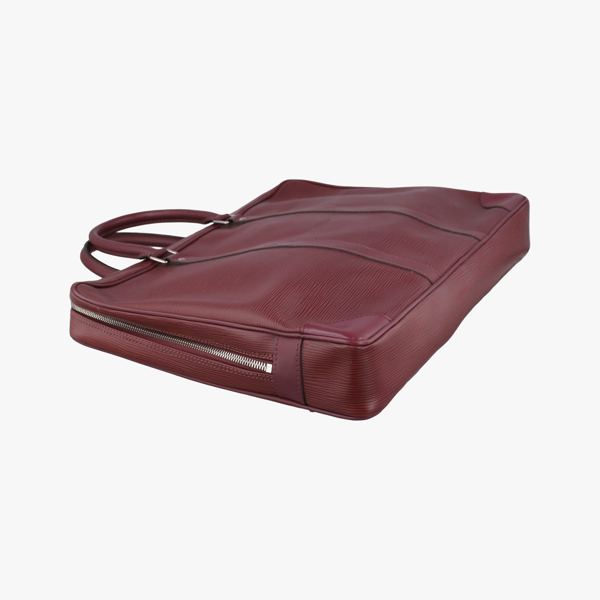 Pre-owned Louis Vuitton Porto Document Voyage Bordeaux Epi M41141 handbag | stylenewstar