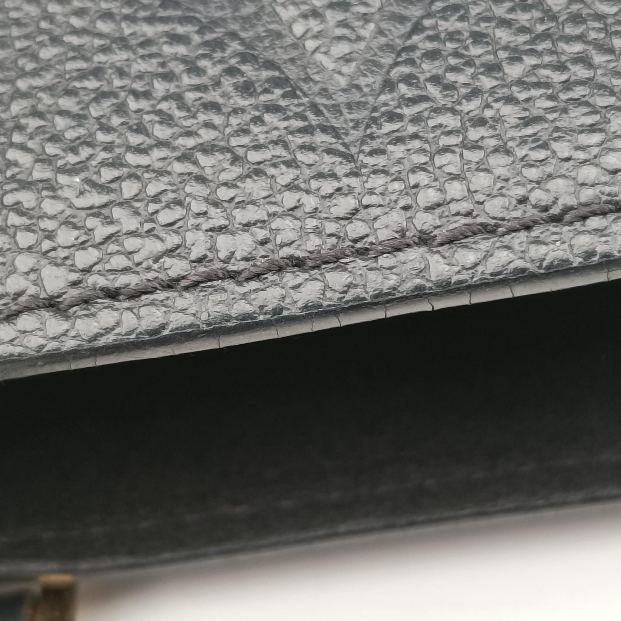Pre-owned Louis Vuitton Petite Sac Plat Noir Monogram Empreinte M81417 handbag | stylenewstar