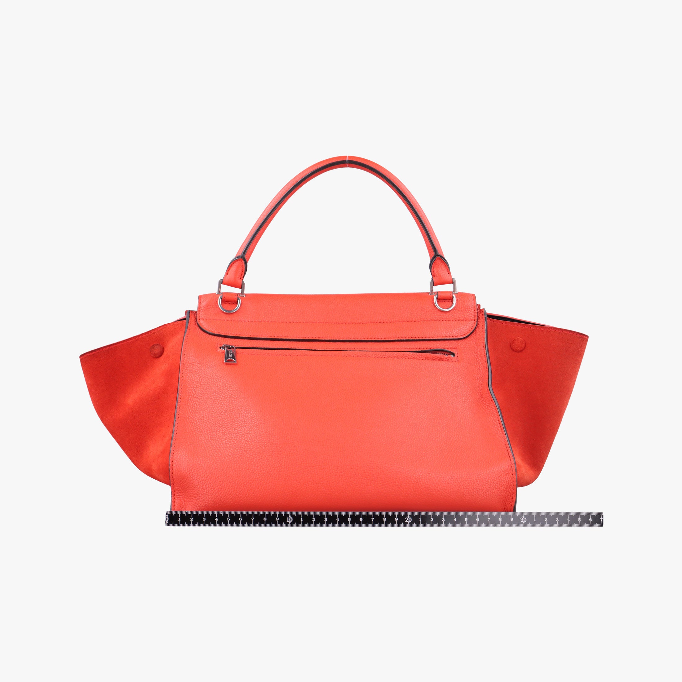 Secondhand Celine Trapeze Orange Suede×leather  shoulderbag | stylenewstar