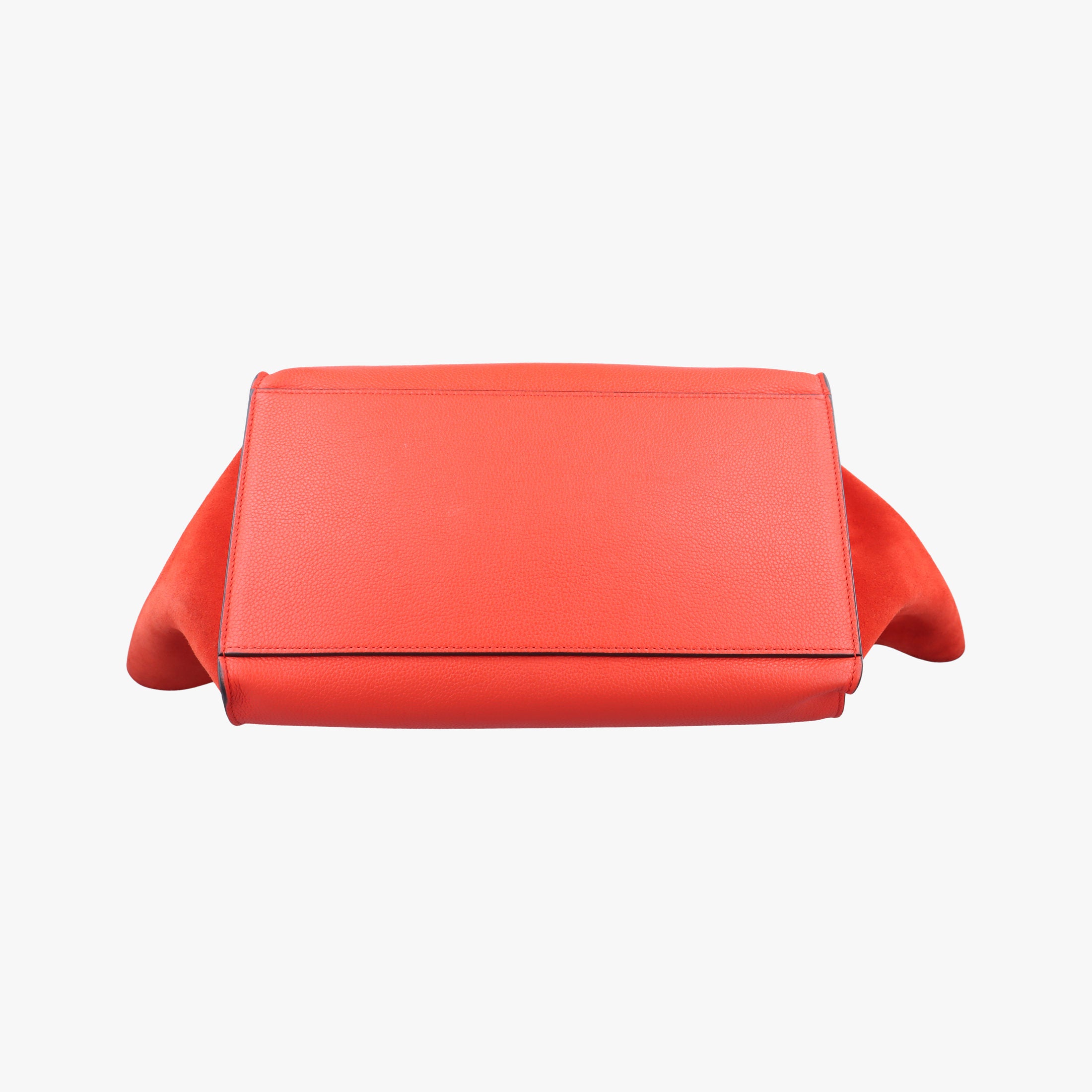 Secondhand Celine Trapeze Orange Suede×leather  shoulderbag | stylenewstar