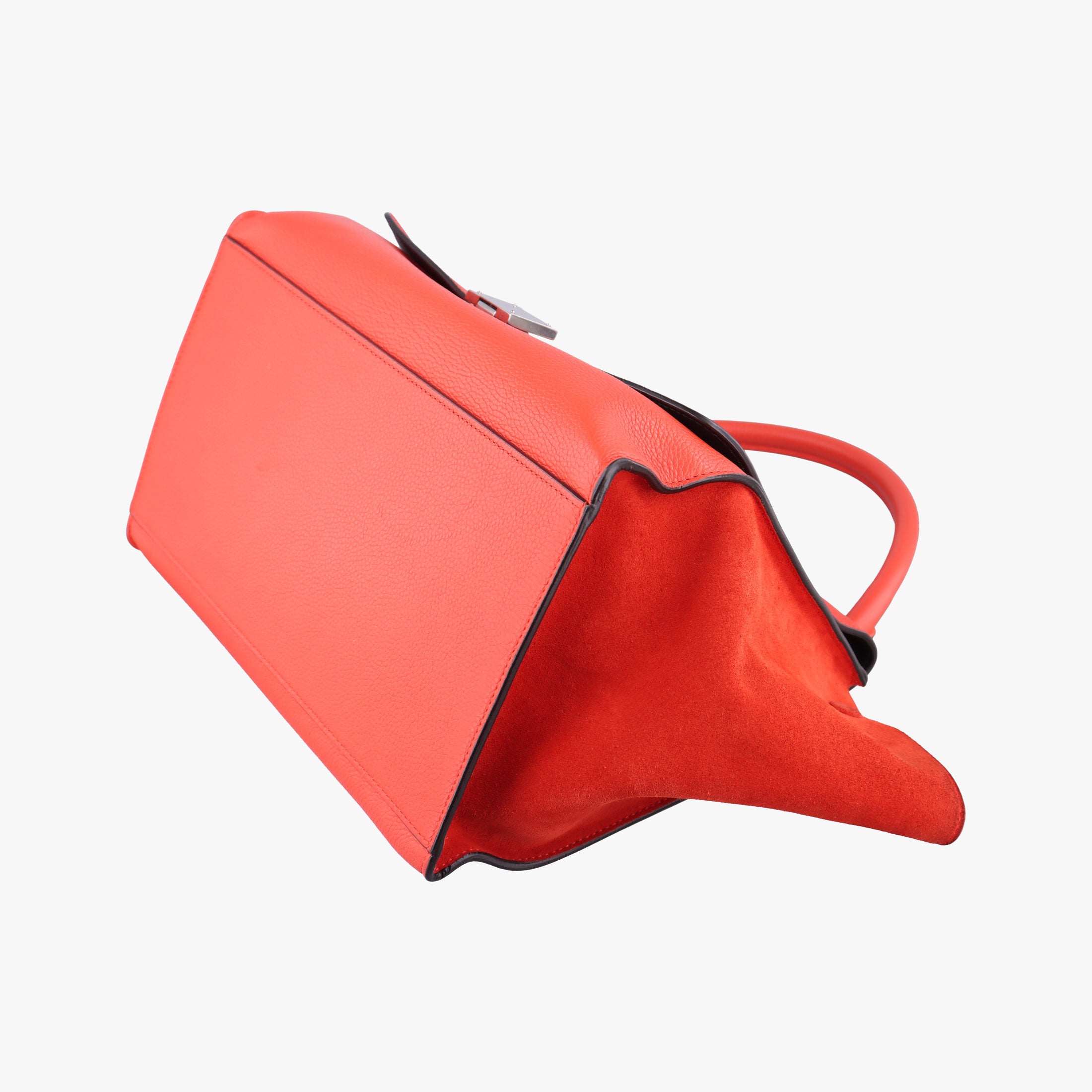 Secondhand Celine Trapeze Orange Suede×leather  shoulderbag | stylenewstar