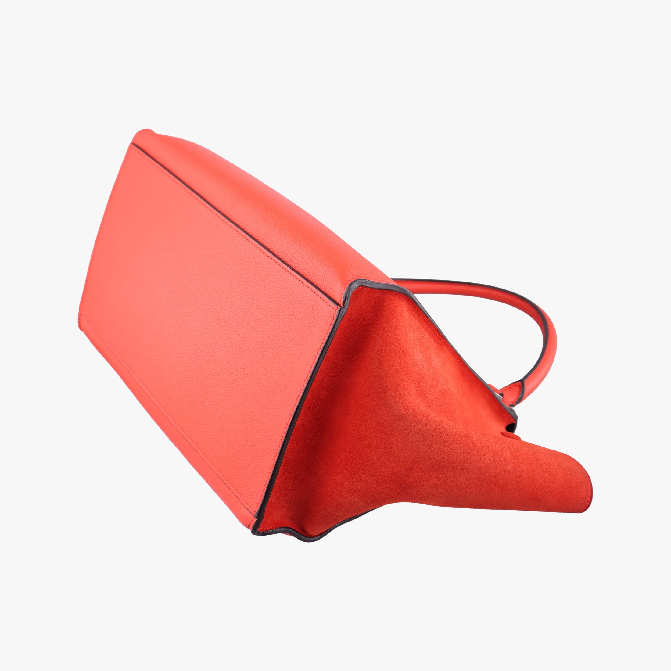 Secondhand Celine Trapeze Orange Suede×leather  shoulderbag | stylenewstar