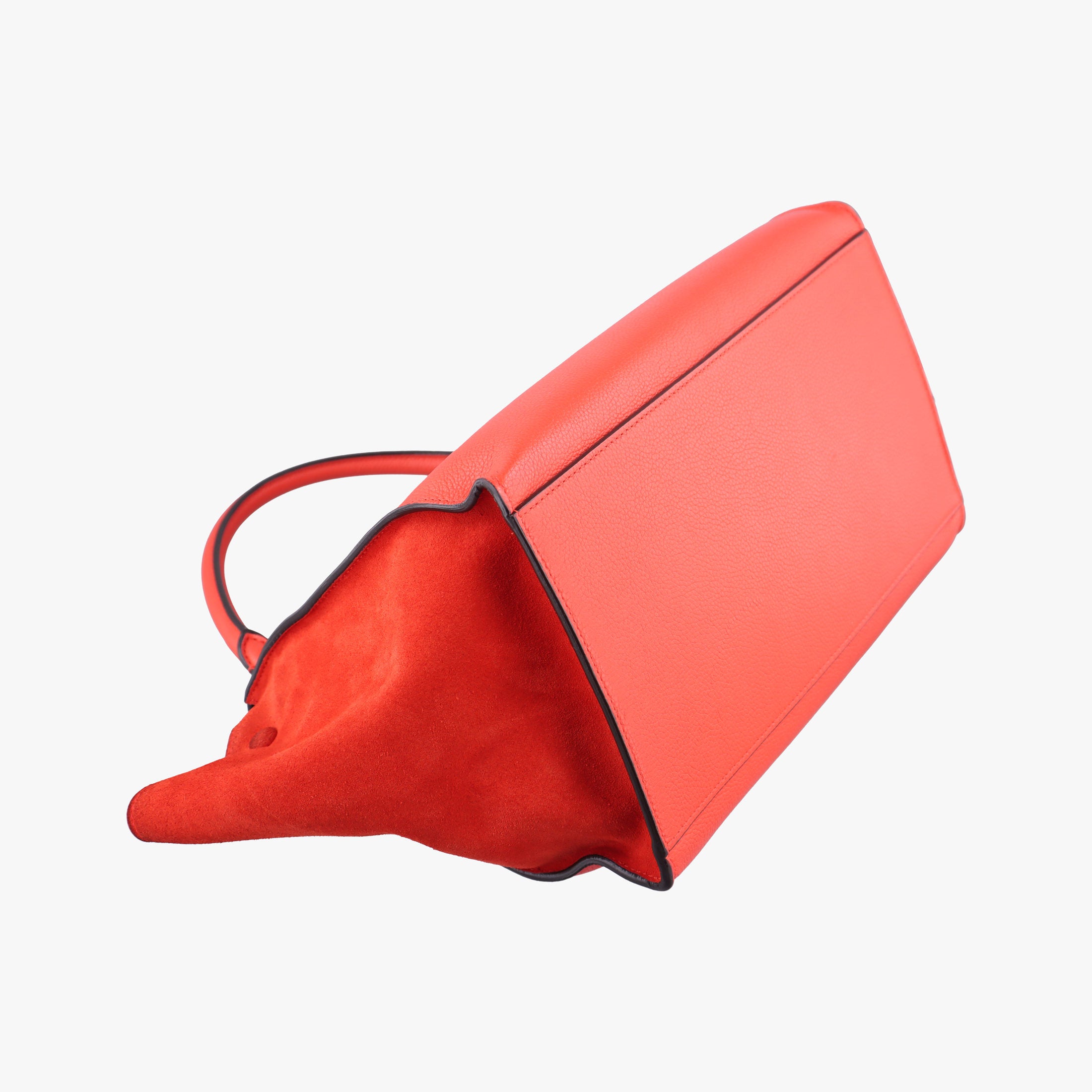 Secondhand Celine Trapeze Orange Suede×leather  shoulderbag | stylenewstar