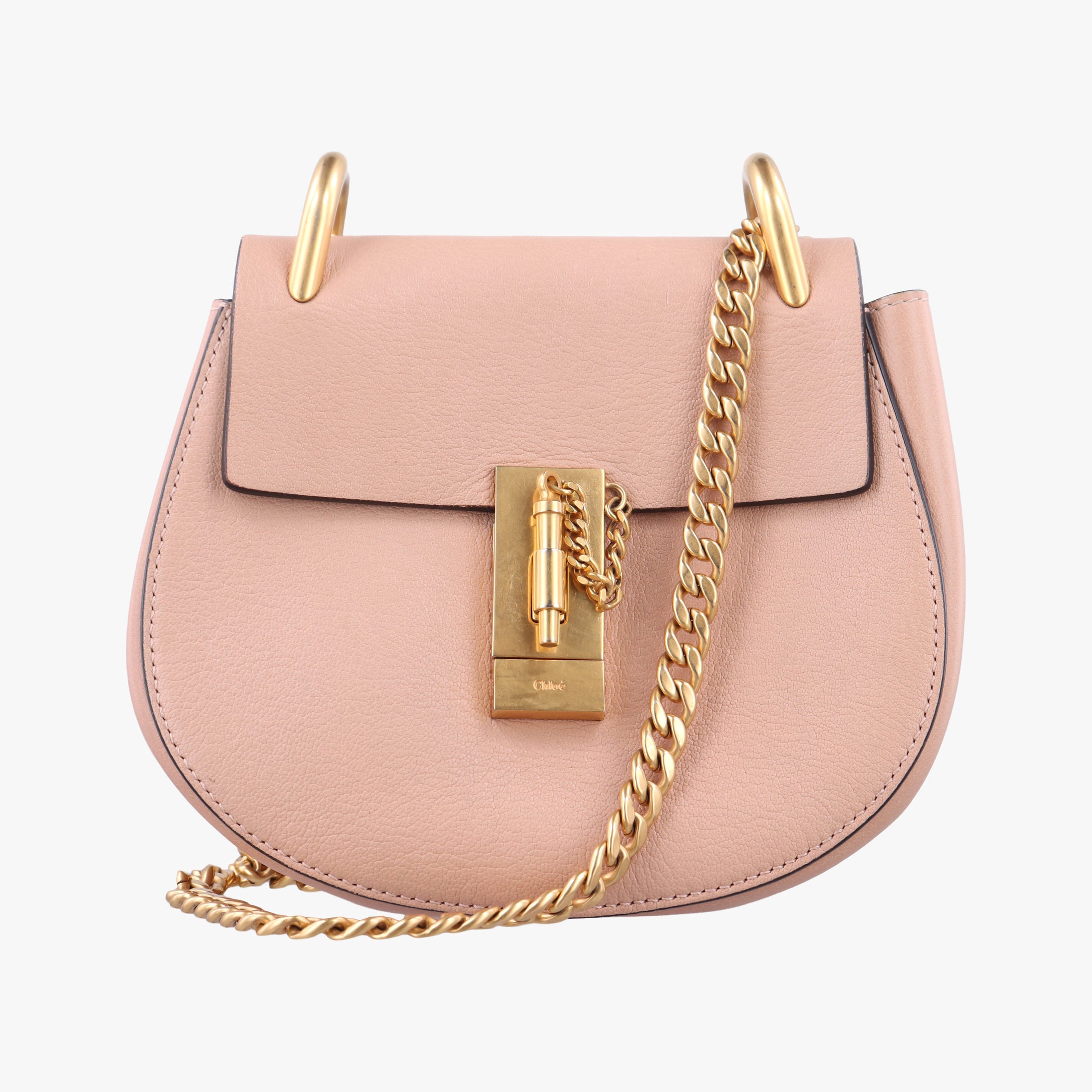 Pre-owned Chloe DREW Pink Leather  shoulderbag | stylenewstar
