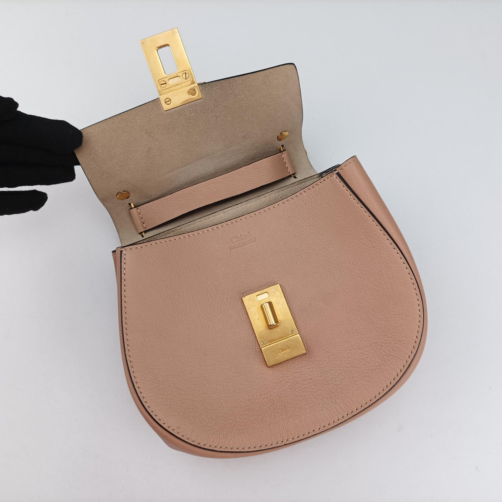 Pre-owned Chloe DREW Pink Leather  shoulderbag | stylenewstar