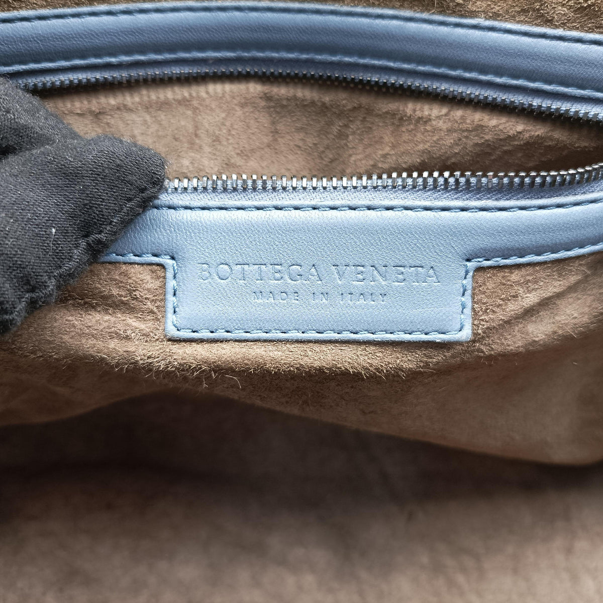 Vintage Bottega Veneta Nodini Blue lambskin  shoulderbag | stylenewstar