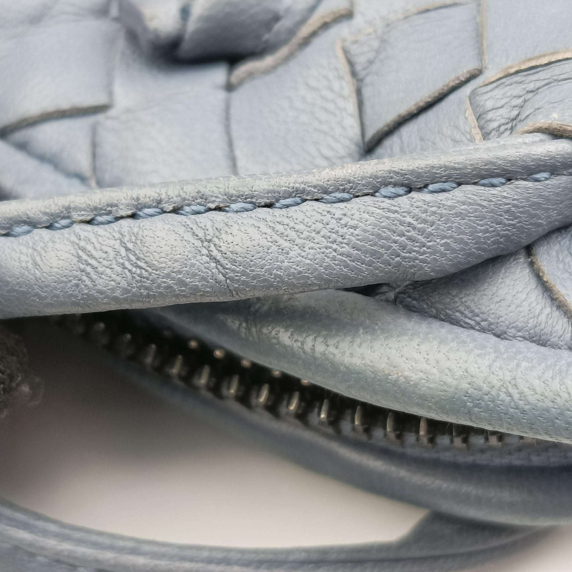 Vintage Bottega Veneta Nodini Blue lambskin  shoulderbag | stylenewstar
