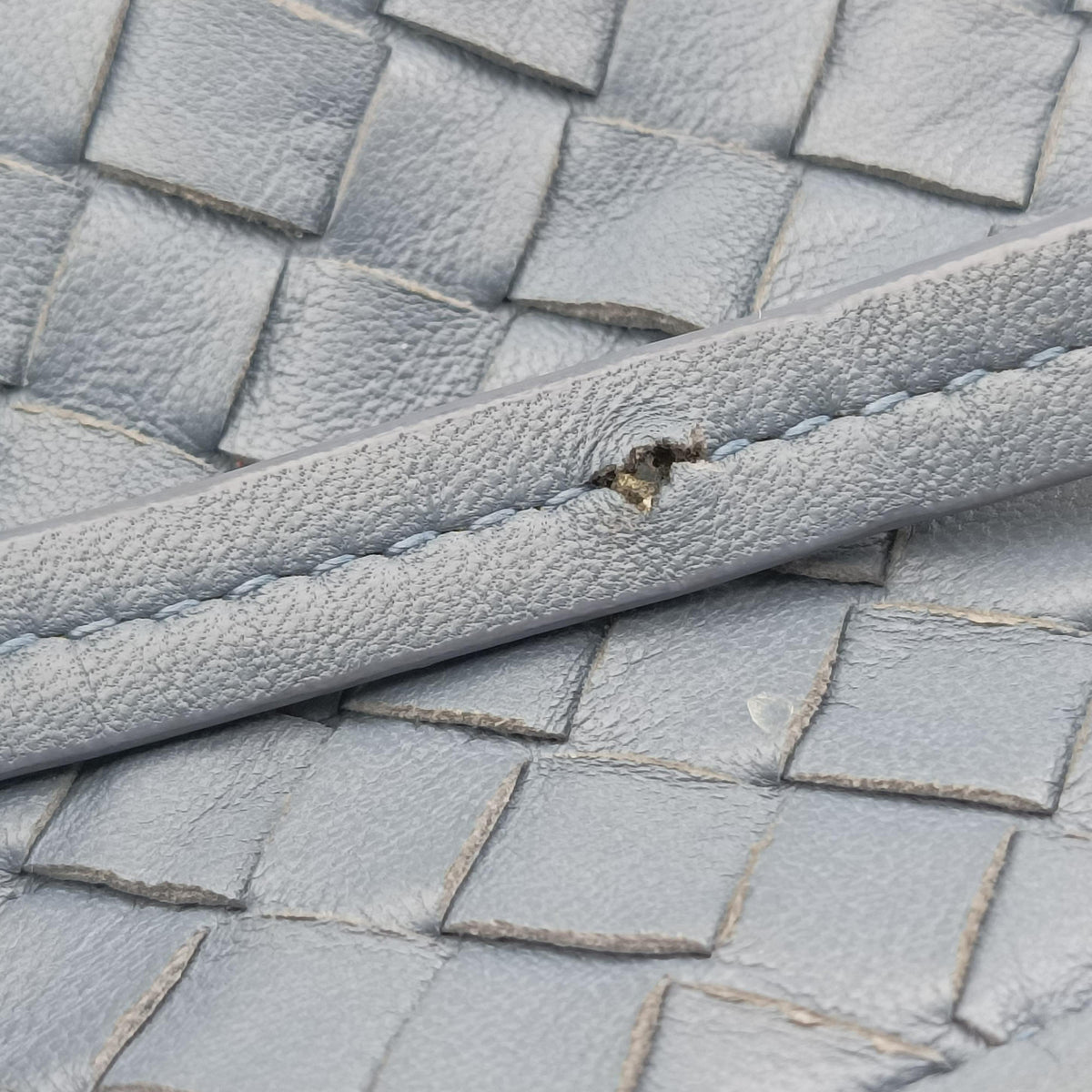 Vintage Bottega Veneta Nodini Blue lambskin  shoulderbag | stylenewstar