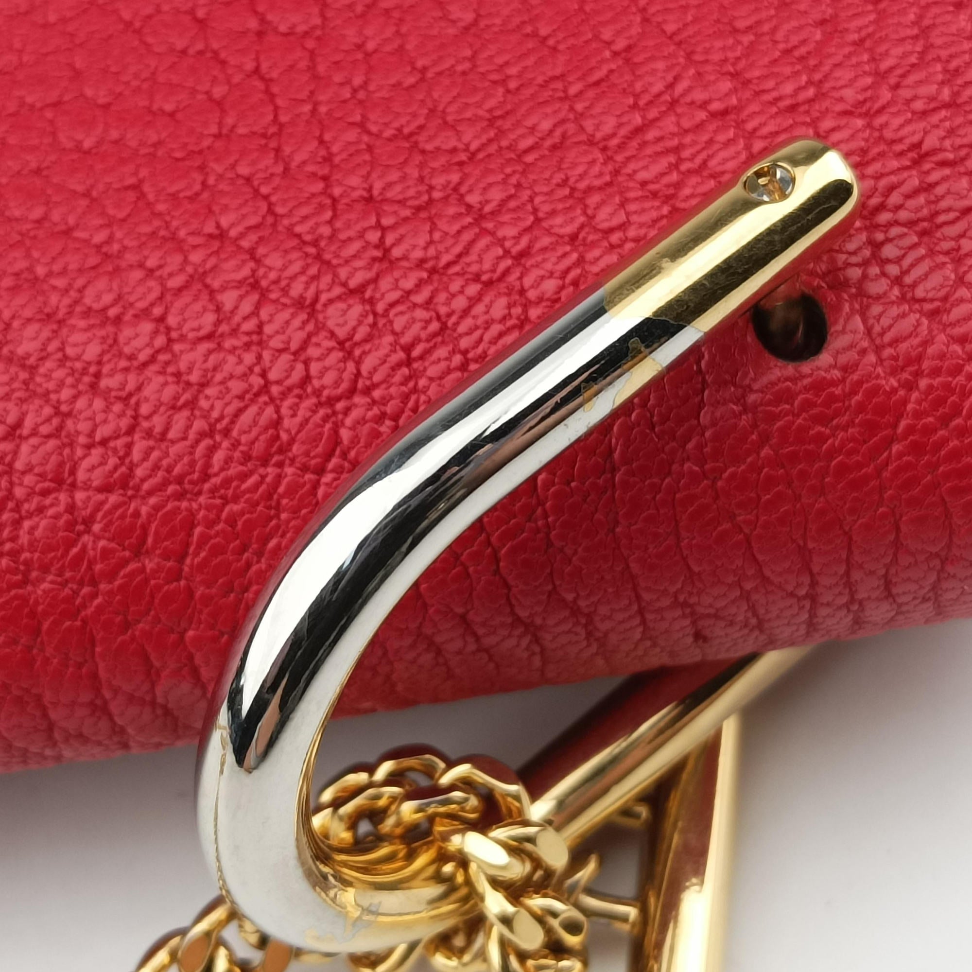 Pre-owned Chloe DREW Red Leather  shoulderbag | stylenewstar