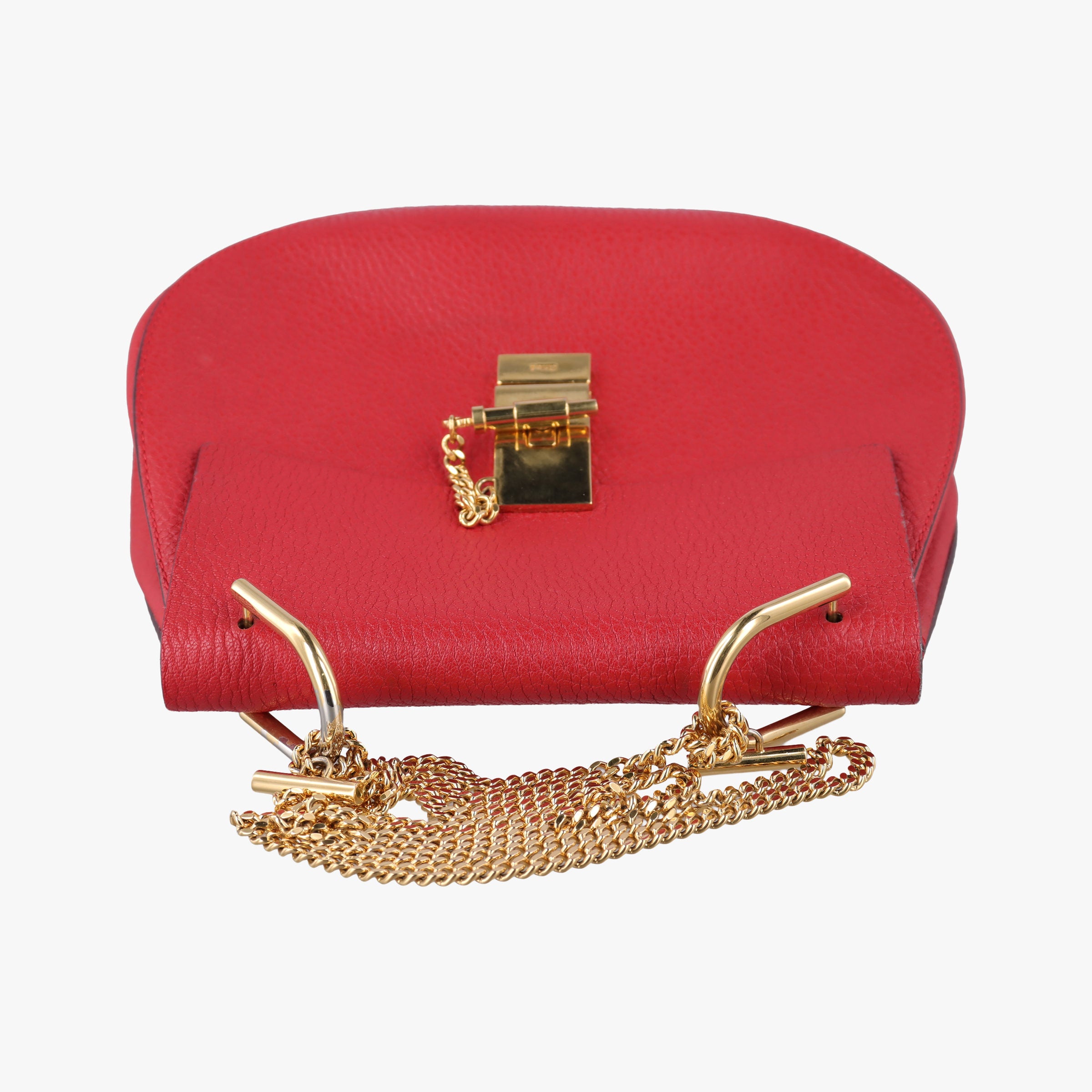 Pre-owned Chloe DREW Red Leather  shoulderbag | stylenewstar