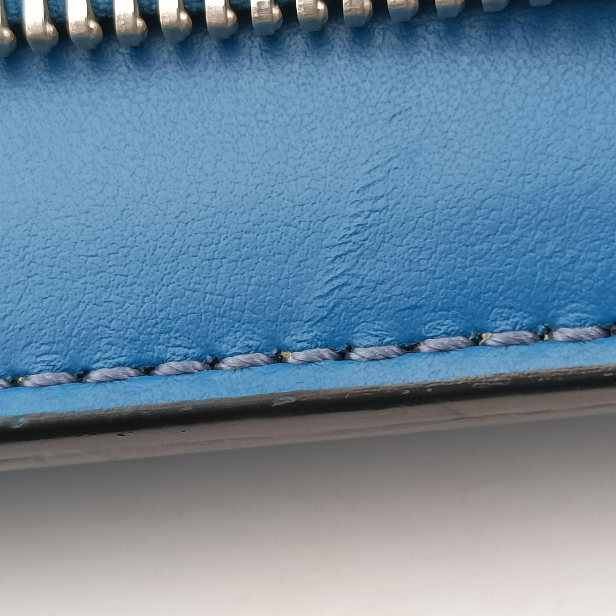 Pre-owned Fendi Dotcom Blue Leather 8BN293 shoulderbag | stylenewstar