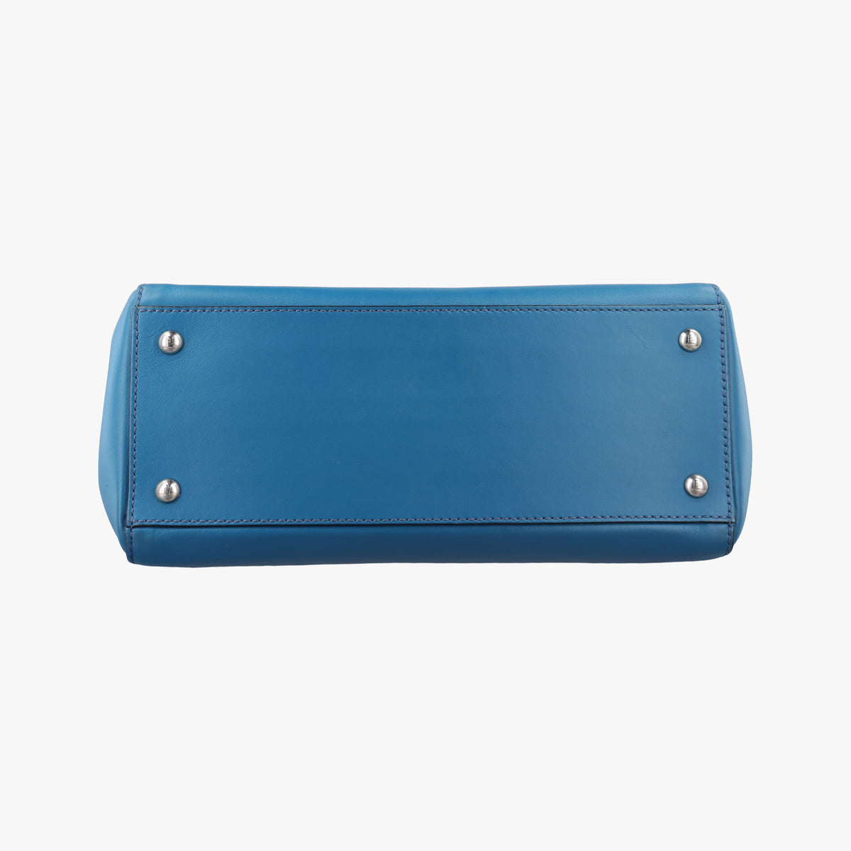 Pre-owned Fendi Dotcom Blue Leather 8BN293 shoulderbag | stylenewstar