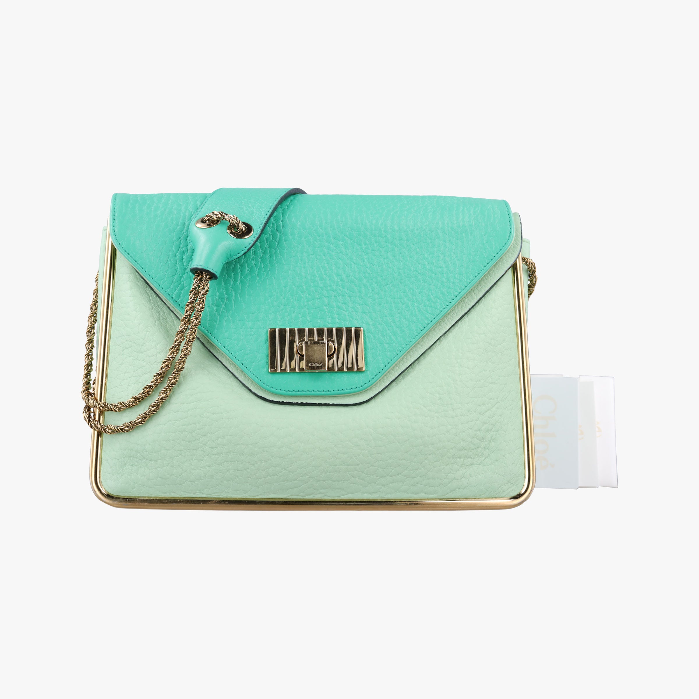 Vintage Chloe Sally Green Leather  shoulderbag | stylenewstar