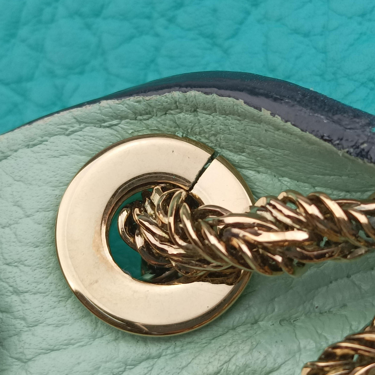 Vintage Chloe Sally Green Leather  shoulderbag | stylenewstar