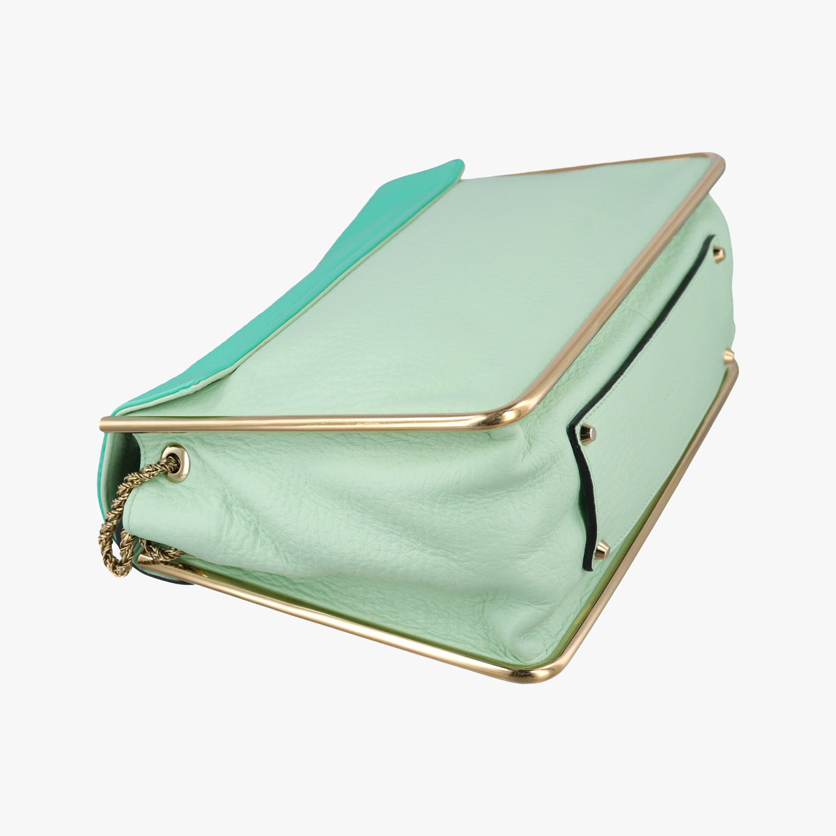 Vintage Chloe Sally Green Leather  shoulderbag | stylenewstar