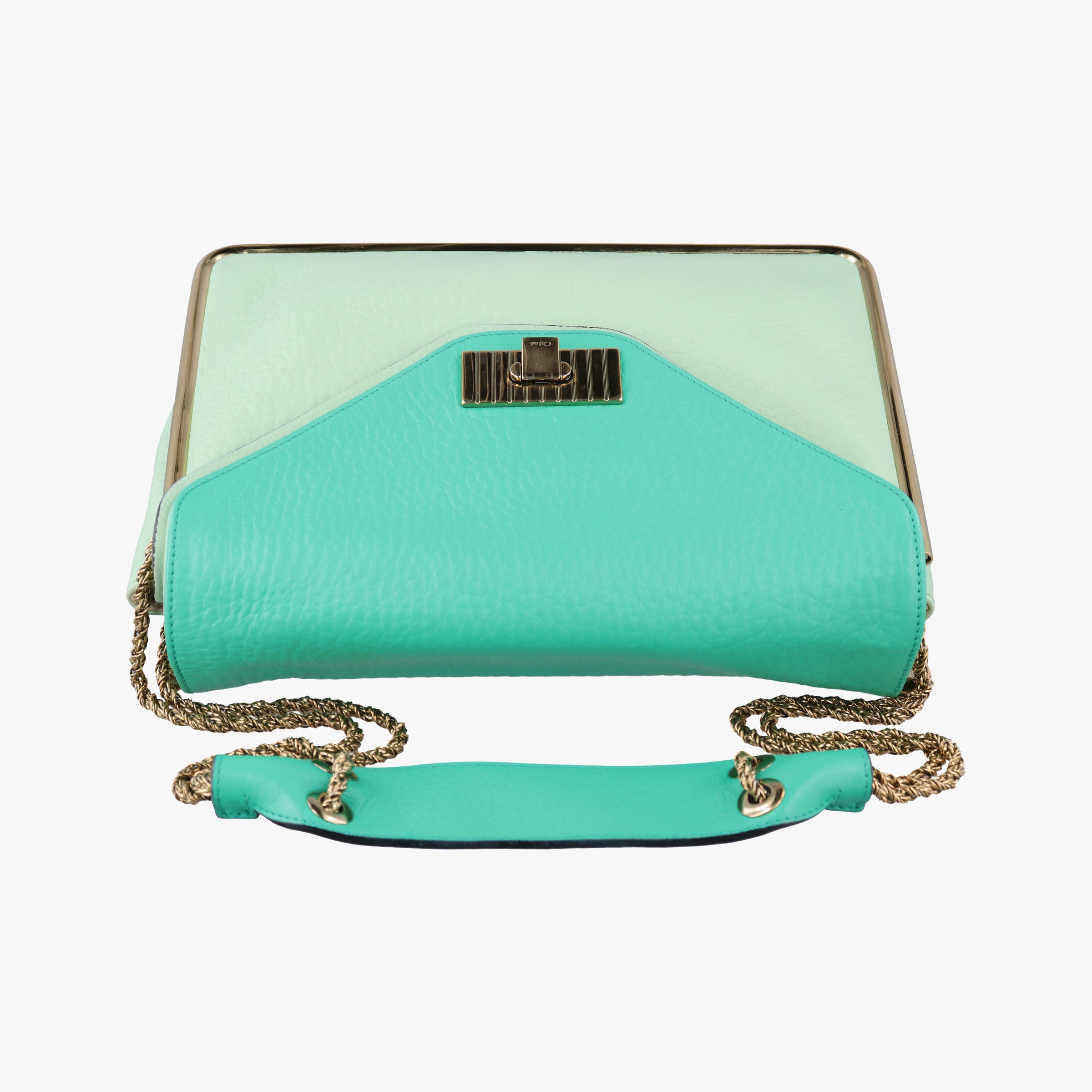 Vintage Chloe Sally Green Leather  shoulderbag | stylenewstar