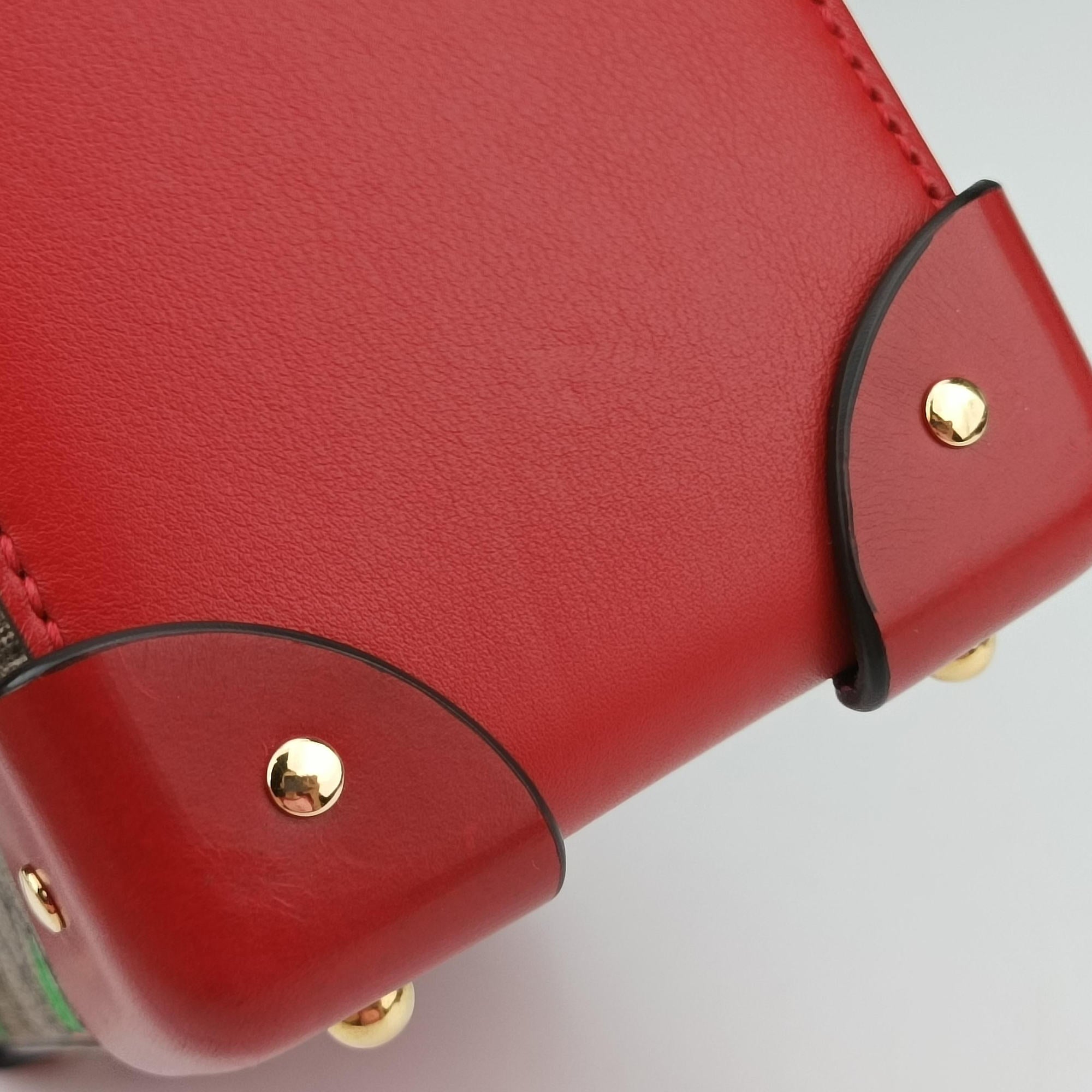 Secondhand Gucci GG flora Padlock Bamboo beige×red×multi PVC coated canvas×Leather 603221 shoulderbag | stylenewstar
