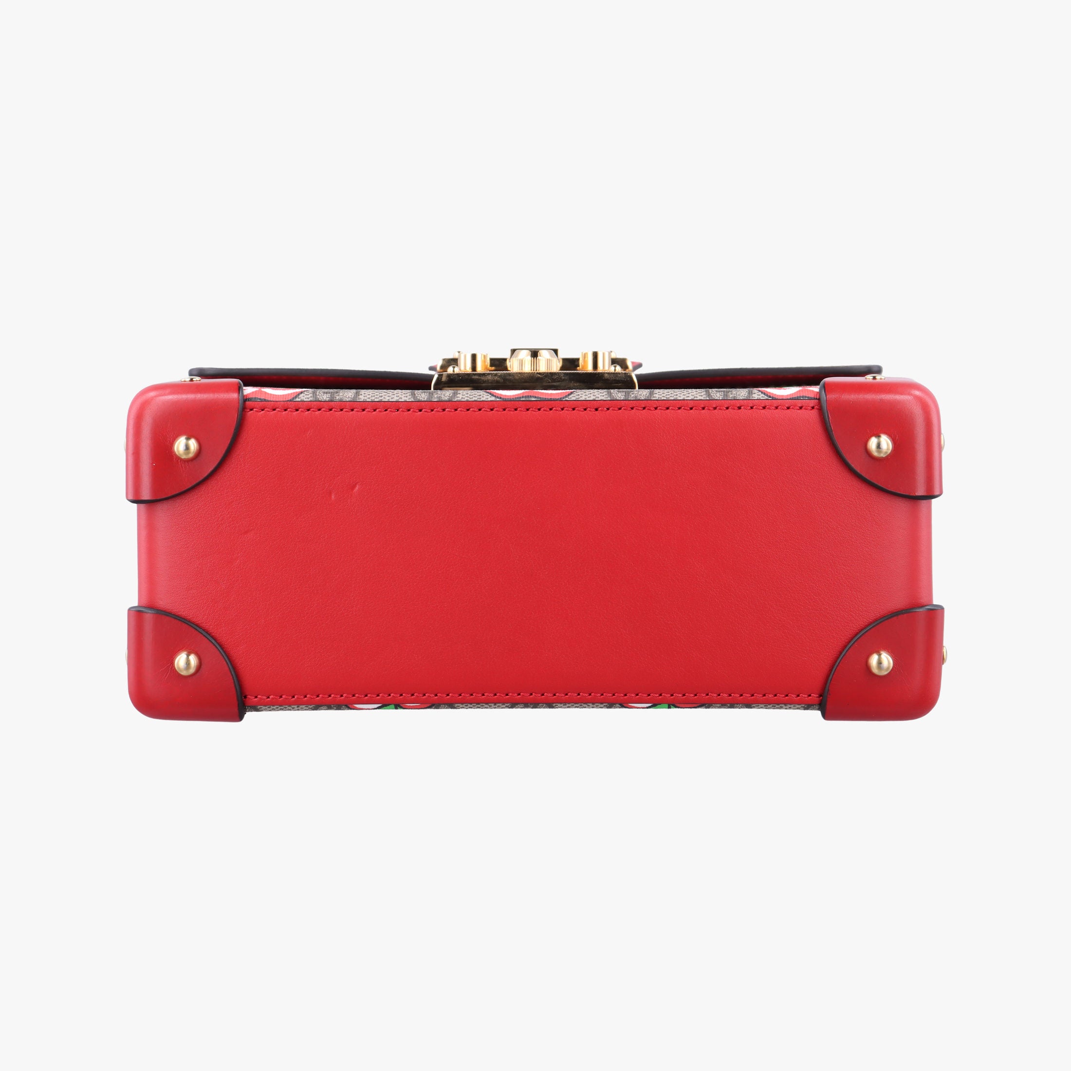 Secondhand Gucci GG flora Padlock Bamboo beige×red×multi PVC coated canvas×Leather 603221 shoulderbag | stylenewstar