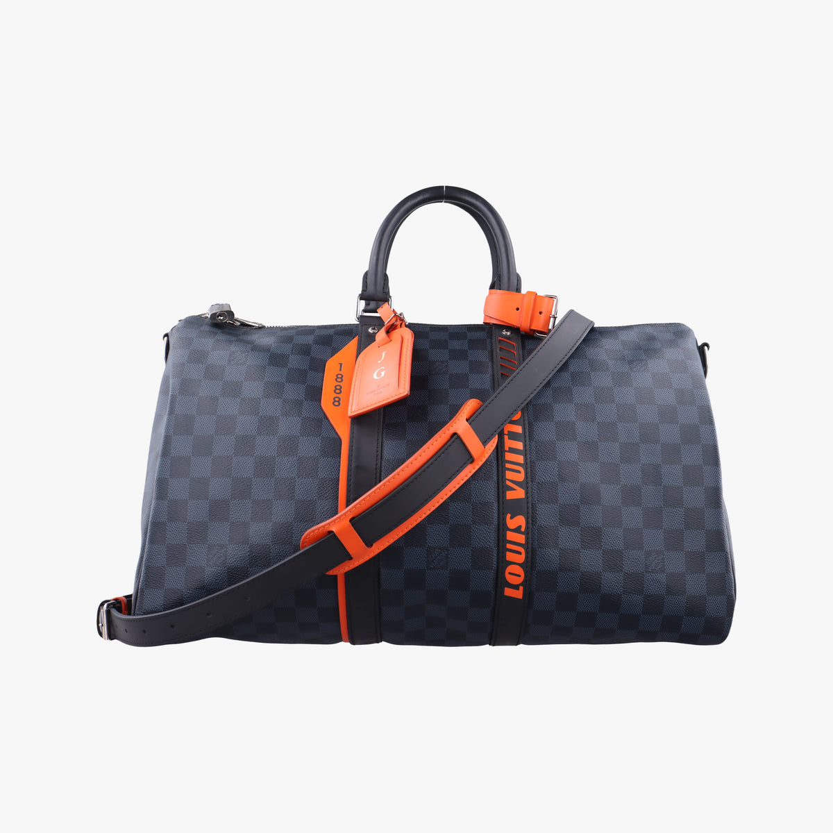 Pre-owned Louis Vuitton Keepall Bandouliere 45 Noir Damier Graphite N40166 bostonbag | stylenewstar