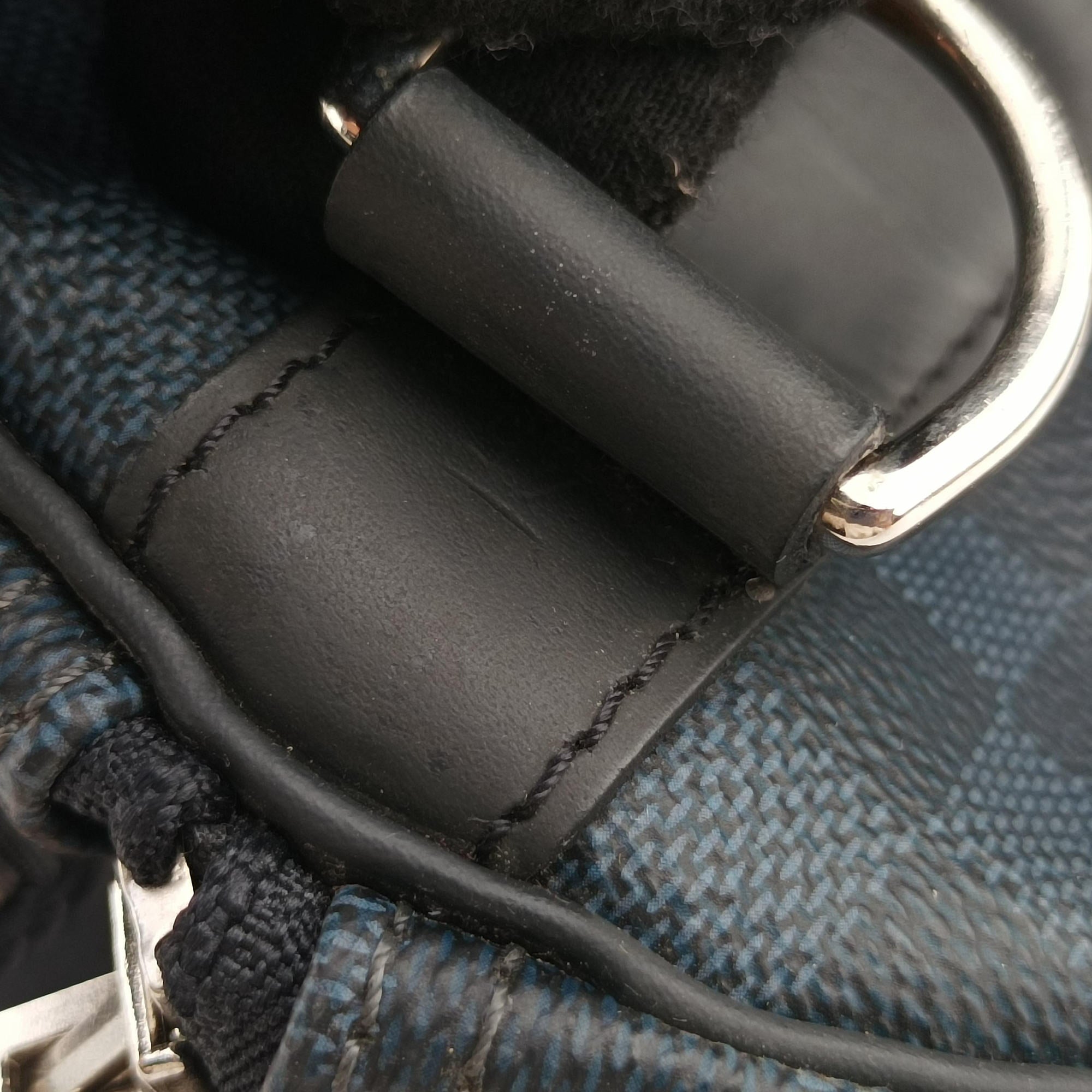 Pre-owned Louis Vuitton Keepall Bandouliere 45 Noir Damier Graphite N40166 bostonbag | stylenewstar