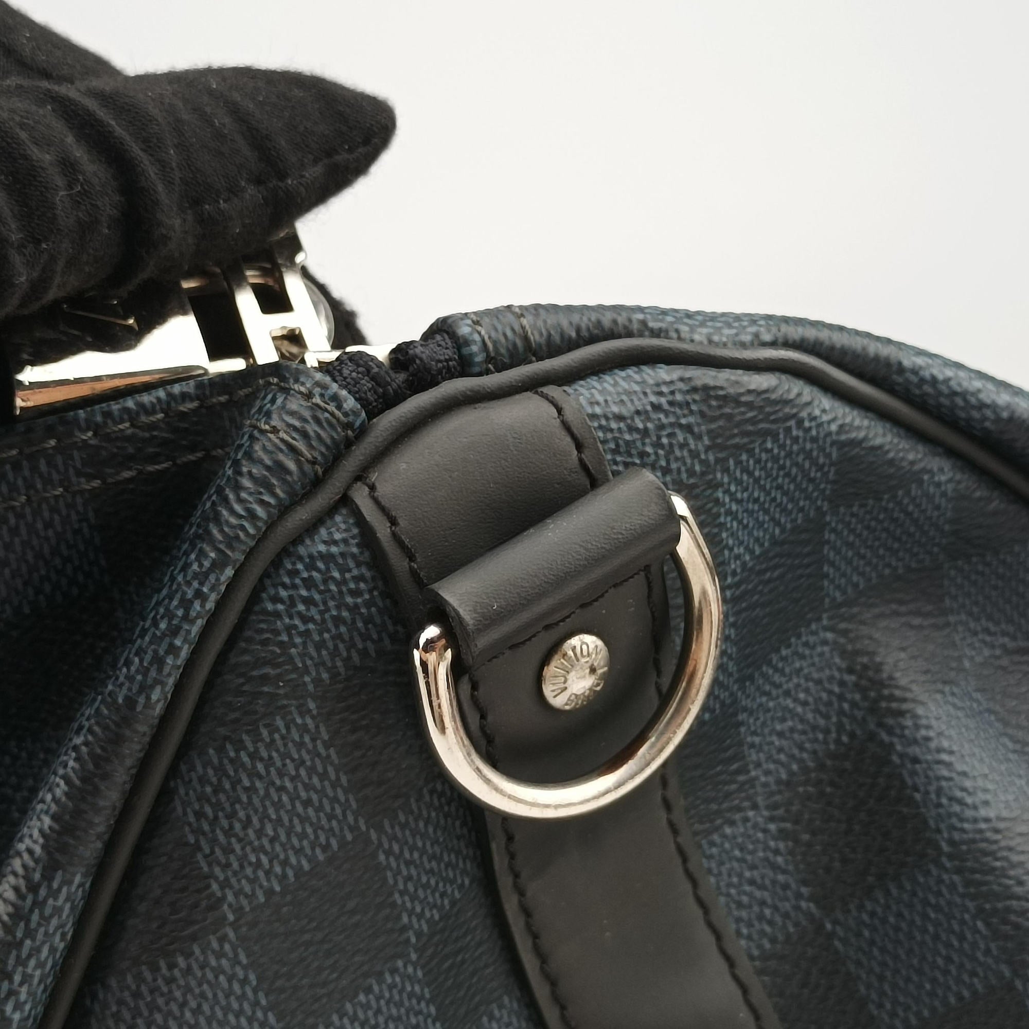 Pre-owned Louis Vuitton Keepall Bandouliere 45 Noir Damier Graphite N40166 bostonbag | stylenewstar