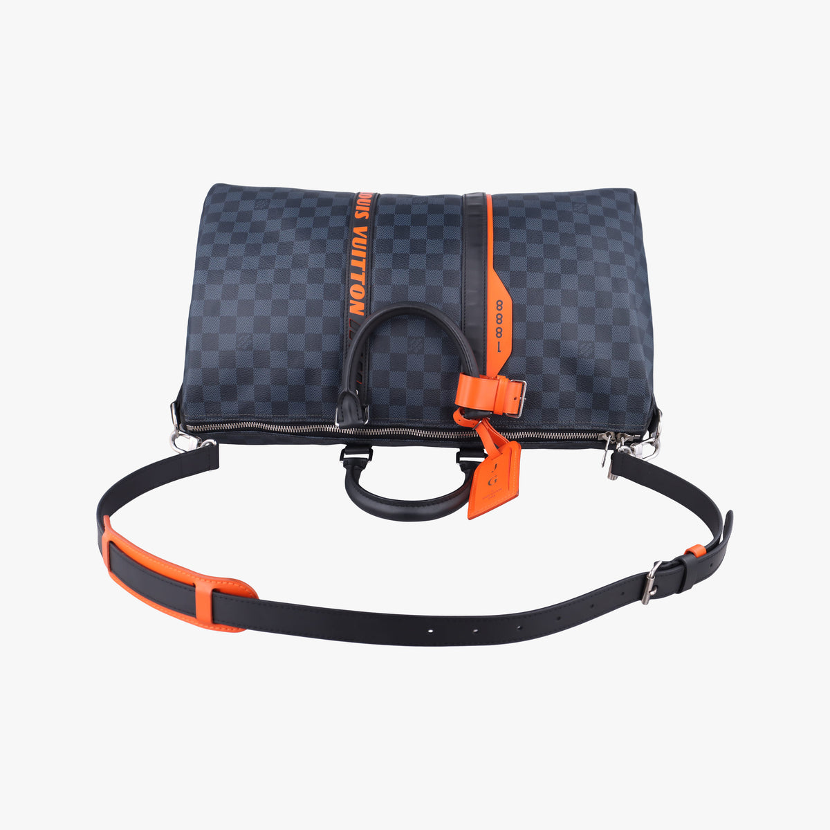 Pre-owned Louis Vuitton Keepall Bandouliere 45 Noir Damier Graphite N40166 bostonbag | stylenewstar