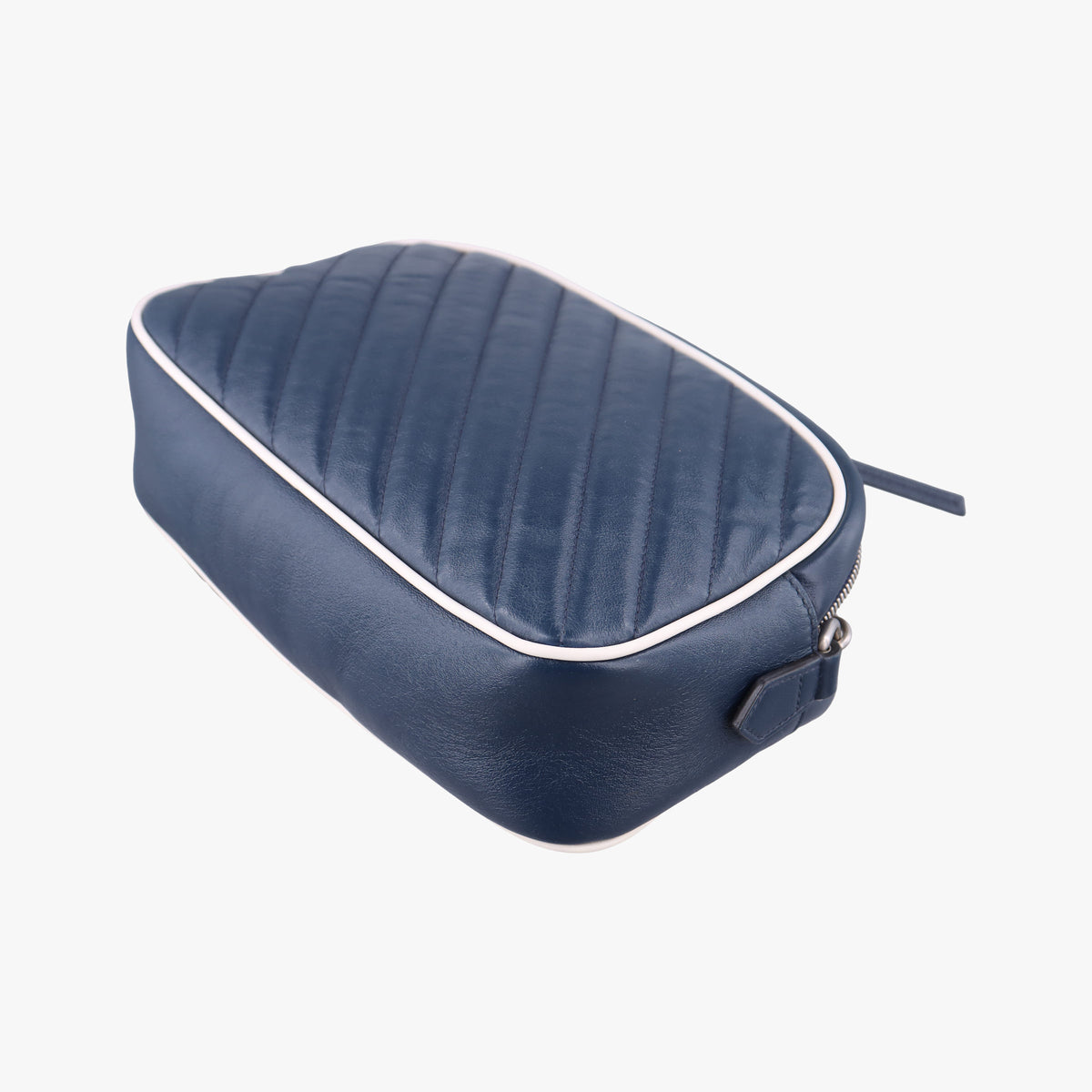 Pre-owned Gucci GG Marmont Blue Leather 447632 shoulderbag | stylenewstar