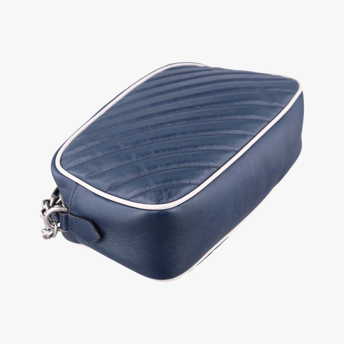 Pre-owned Gucci GG Marmont Blue Leather 447632 shoulderbag | stylenewstar
