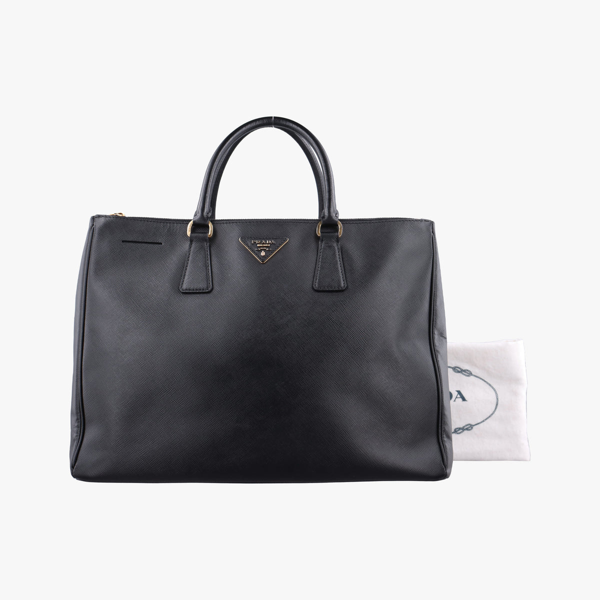 Pre-owned Prada Galleria Black SAFFIANO　Leather BN1802 shoulderbag | stylenewstar