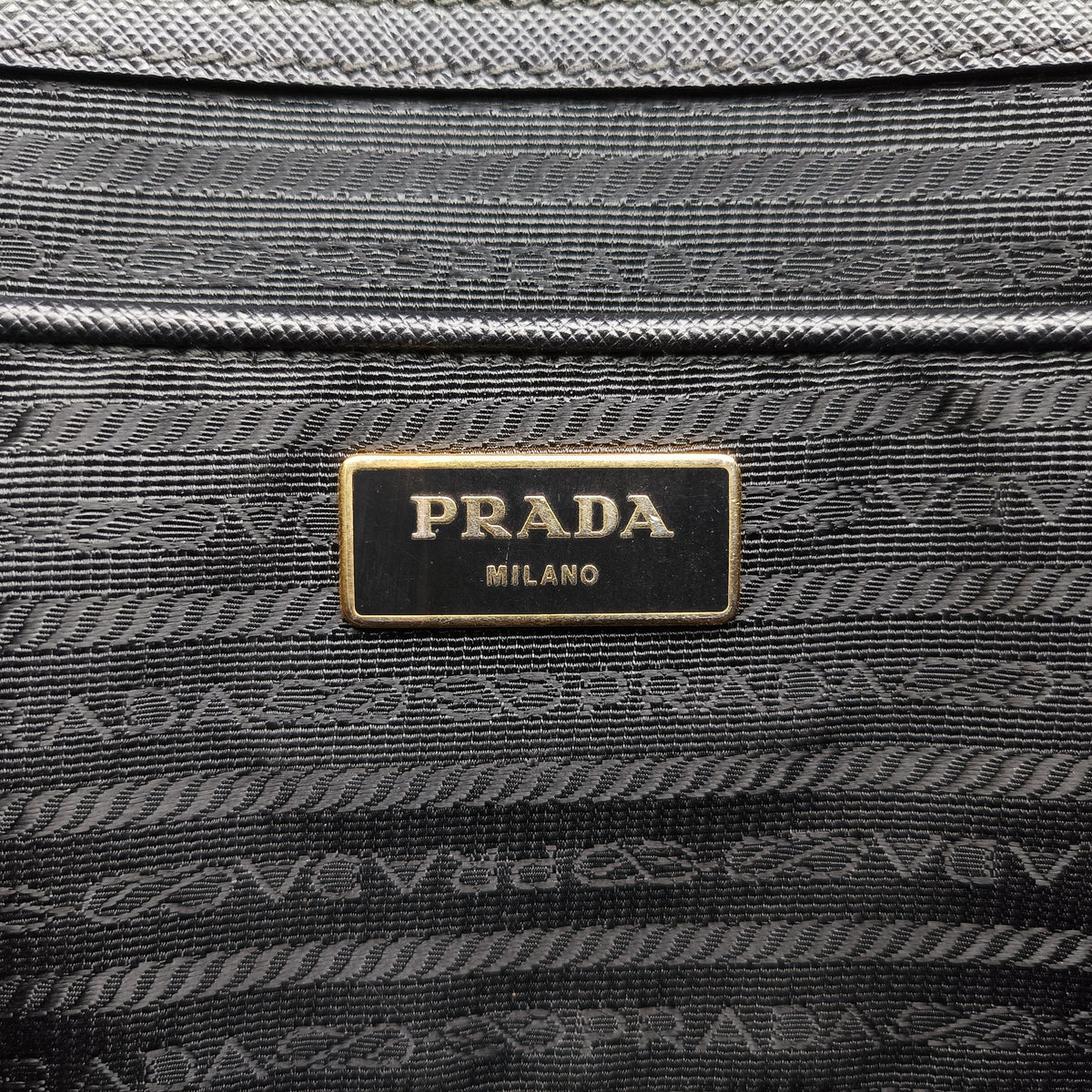 Pre-owned Prada Galleria Black SAFFIANO　Leather BN1802 shoulderbag | stylenewstar
