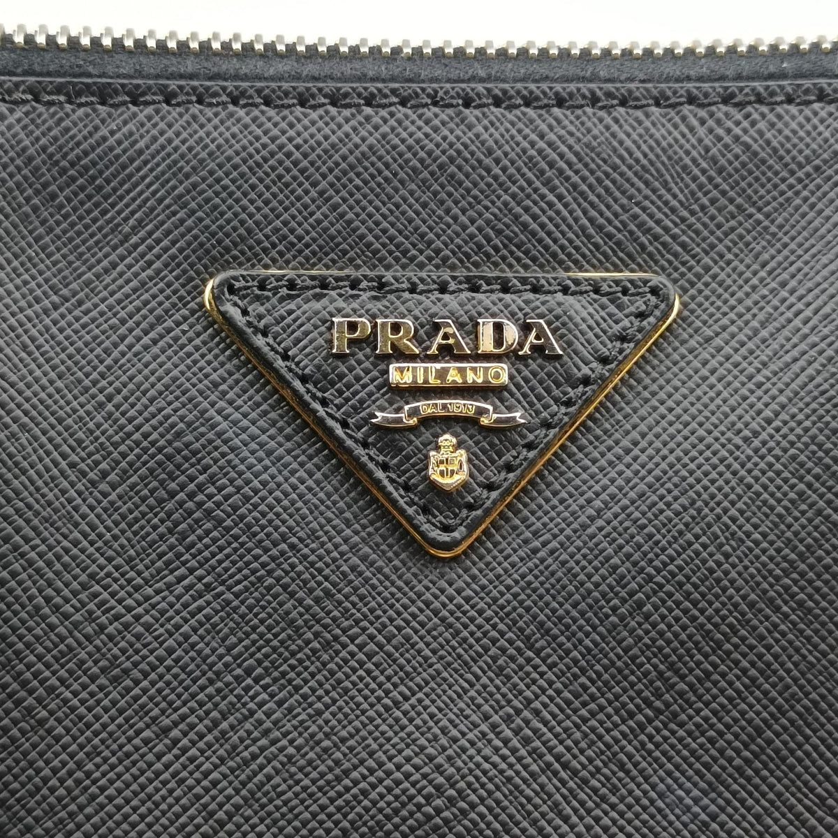 Pre-owned Prada Galleria Black SAFFIANO　Leather BN1802 shoulderbag | stylenewstar