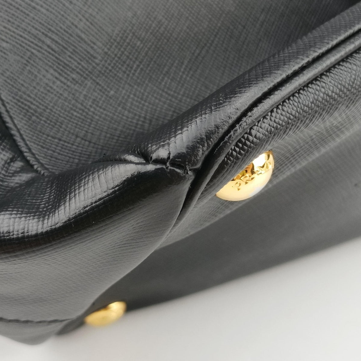 Pre-owned Prada Galleria Black SAFFIANO　Leather BN1802 shoulderbag | stylenewstar